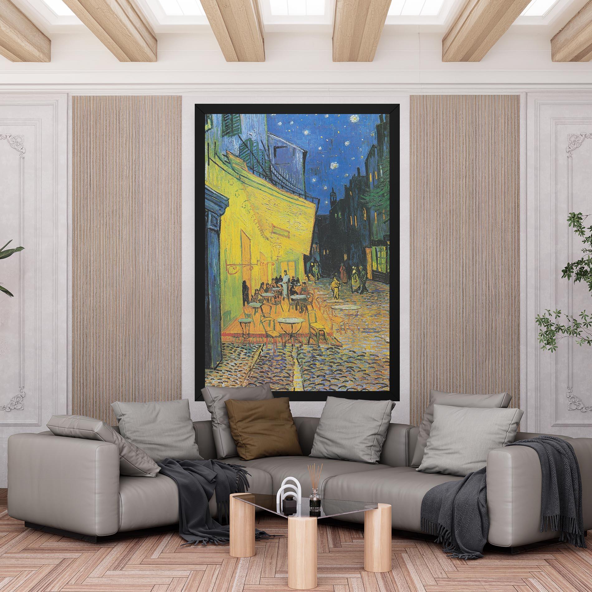 Vászonkép Cafe Terrace At Night mockup 6