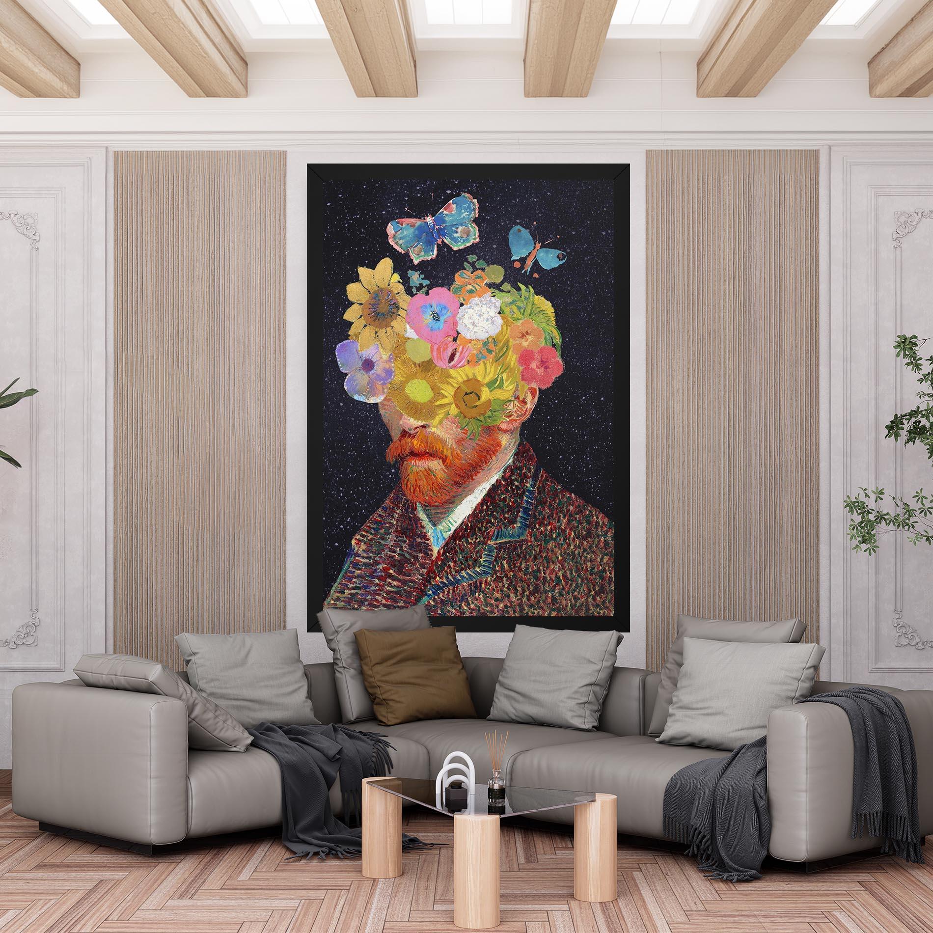 Vászonkép Flower Self Portrait mockup 6