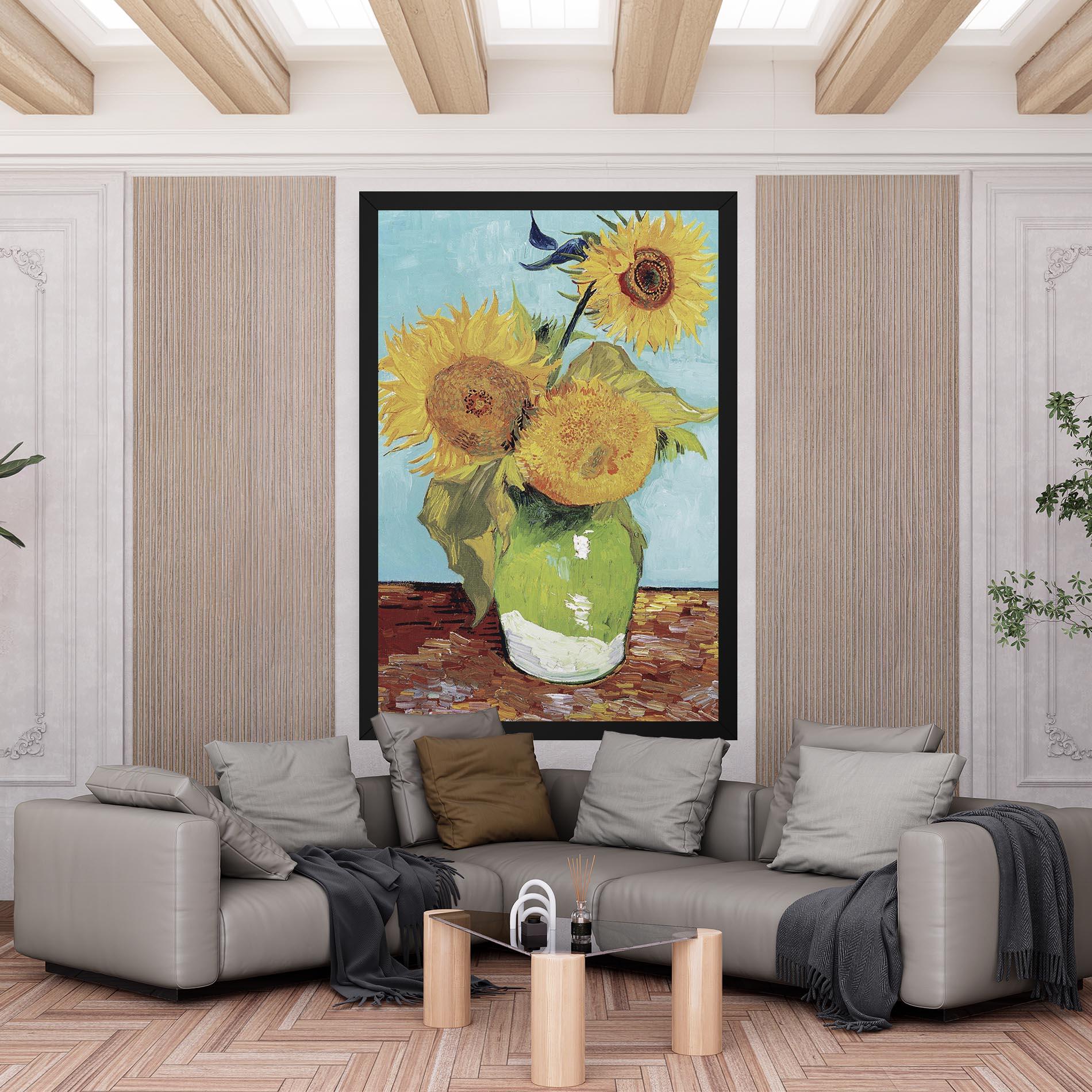 Vászonkép Three Sunflowers mockup 6