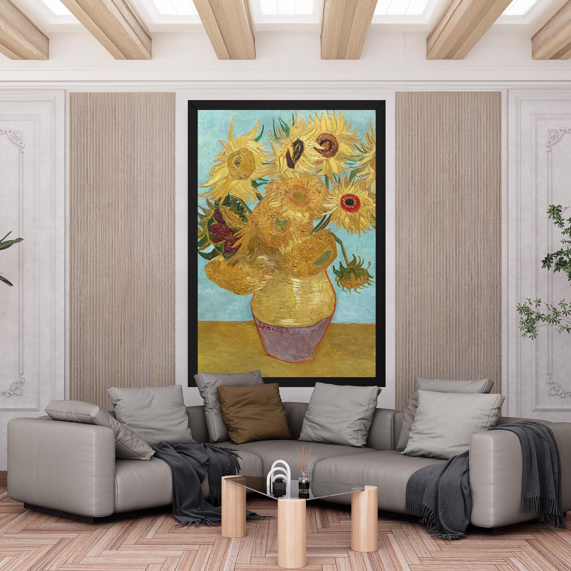Vászonkép Twelve Sunflowers mockup 6