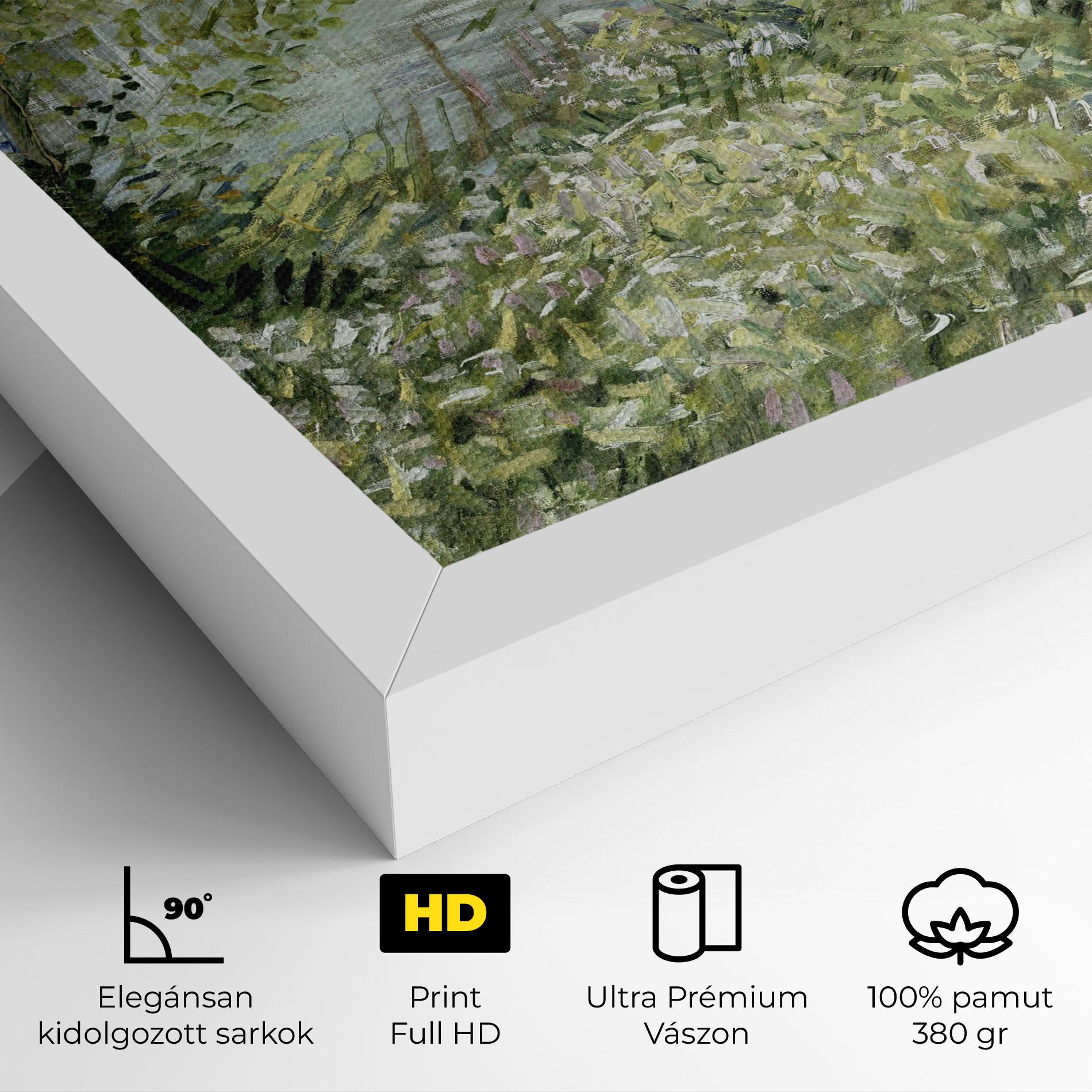 Vászonkép River Bank Springtime mockup 4