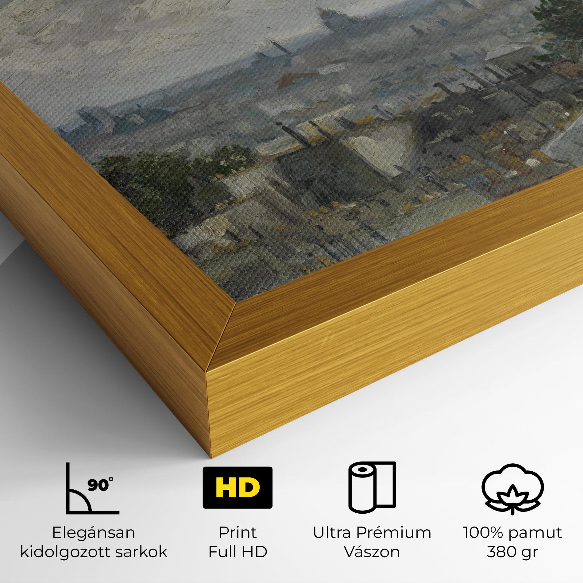 Vászonkép Gezicht Op Paris mockup 4