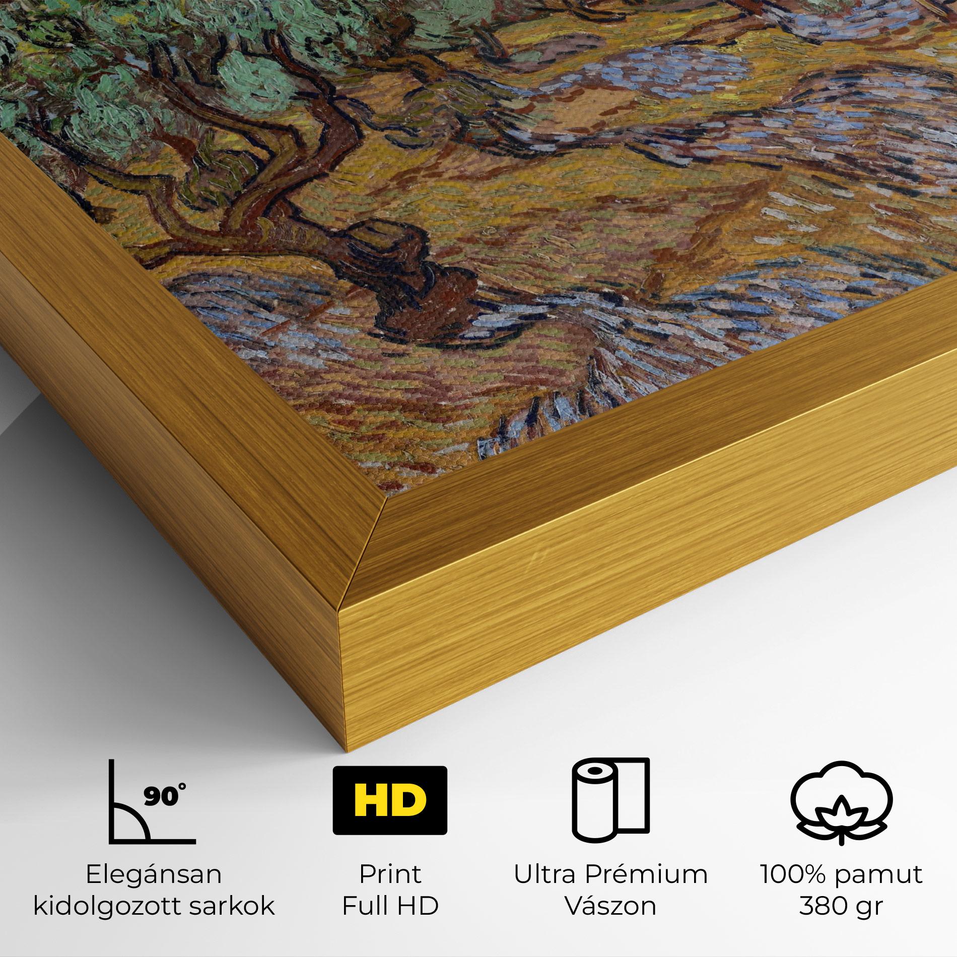 Vászonkép Gogh Olive Trees mockup 4