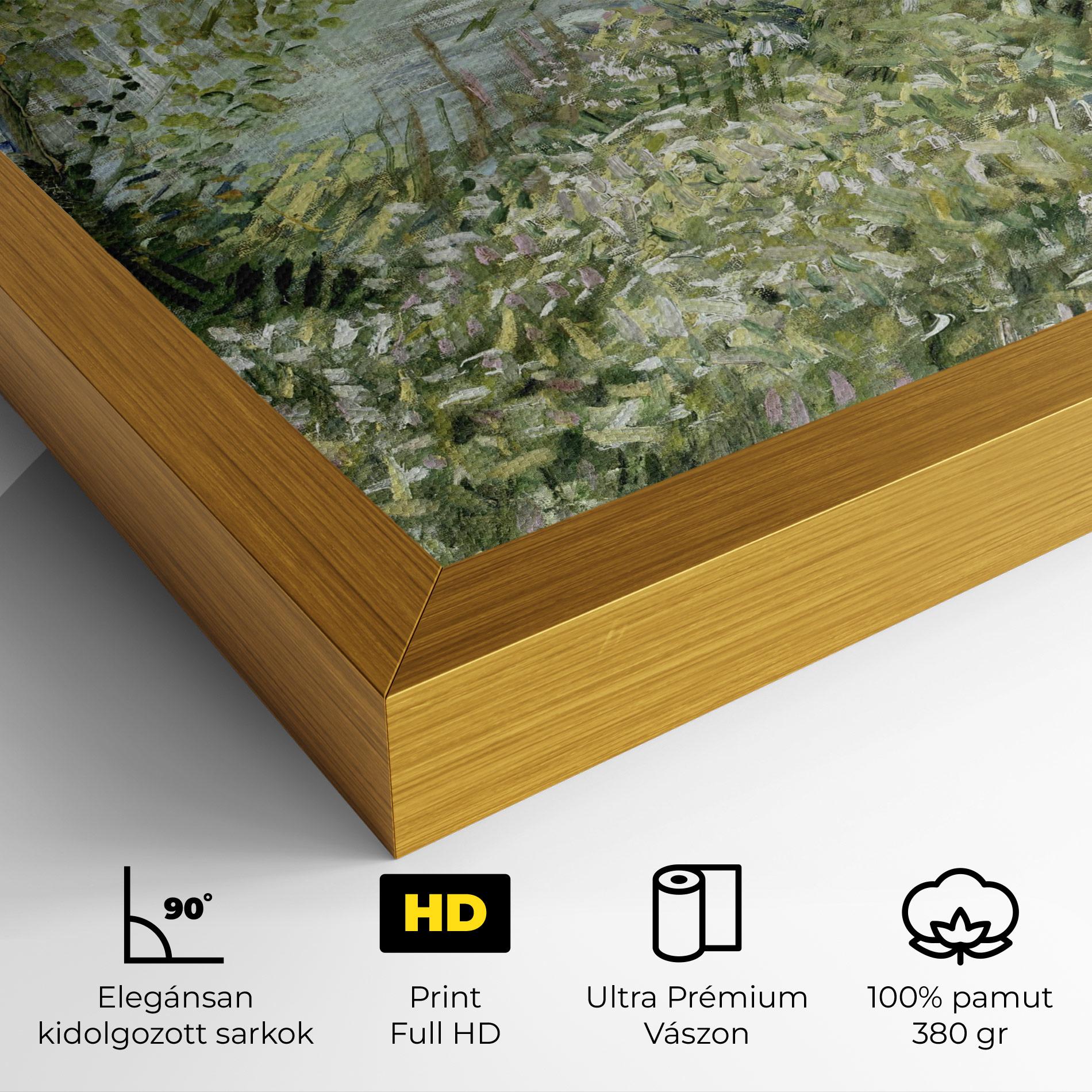 Vászonkép River Bank Springtime mockup 4
