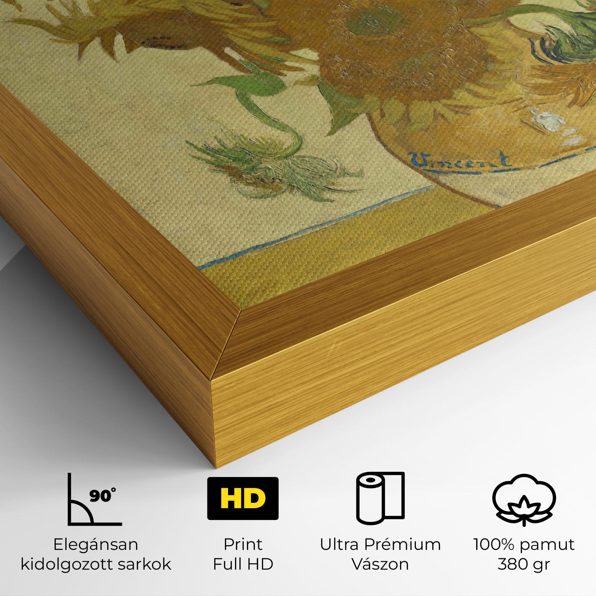 Vászonkép Sunflowers Vase Art mockup 4