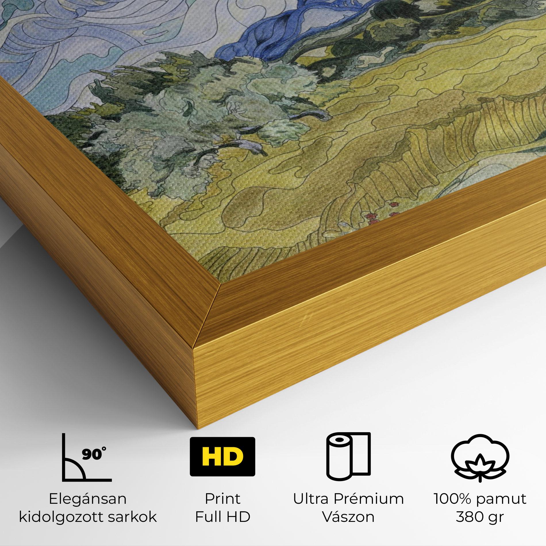 Vászonkép Wheat Field Cypresses mockup 4