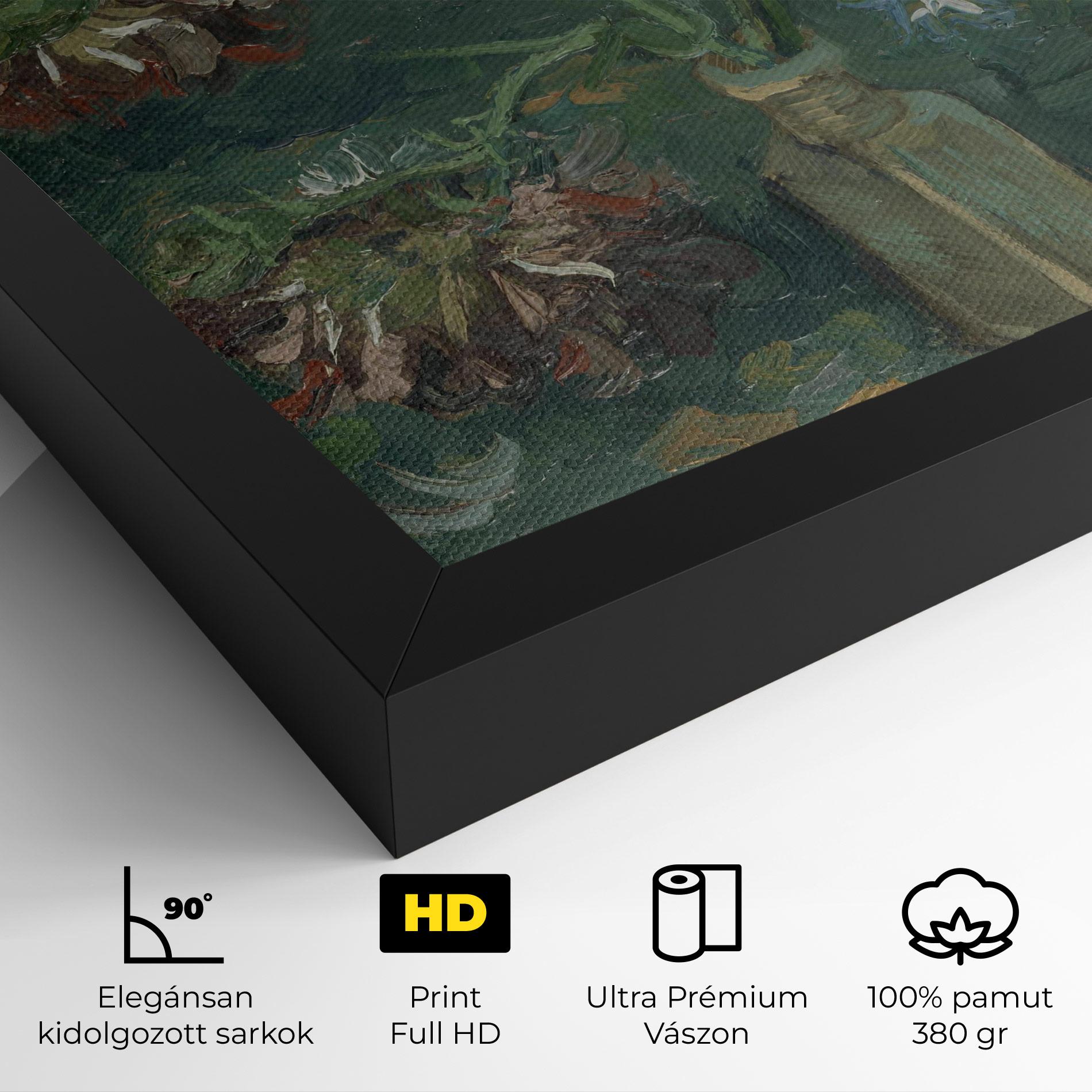 Vászonkép Flesje Met Pioenrozen mockup 4