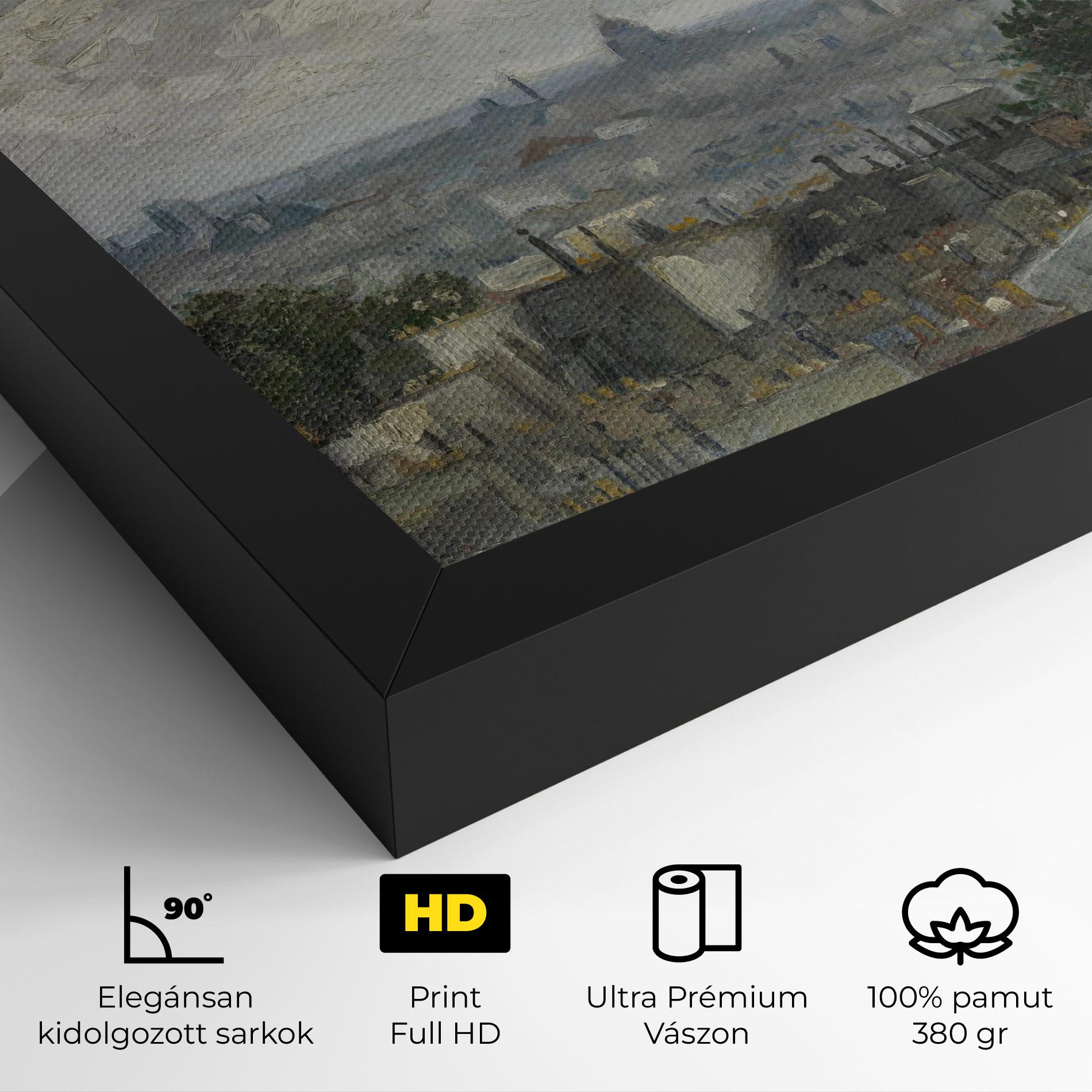 Vászonkép Gezicht Op Paris mockup 4