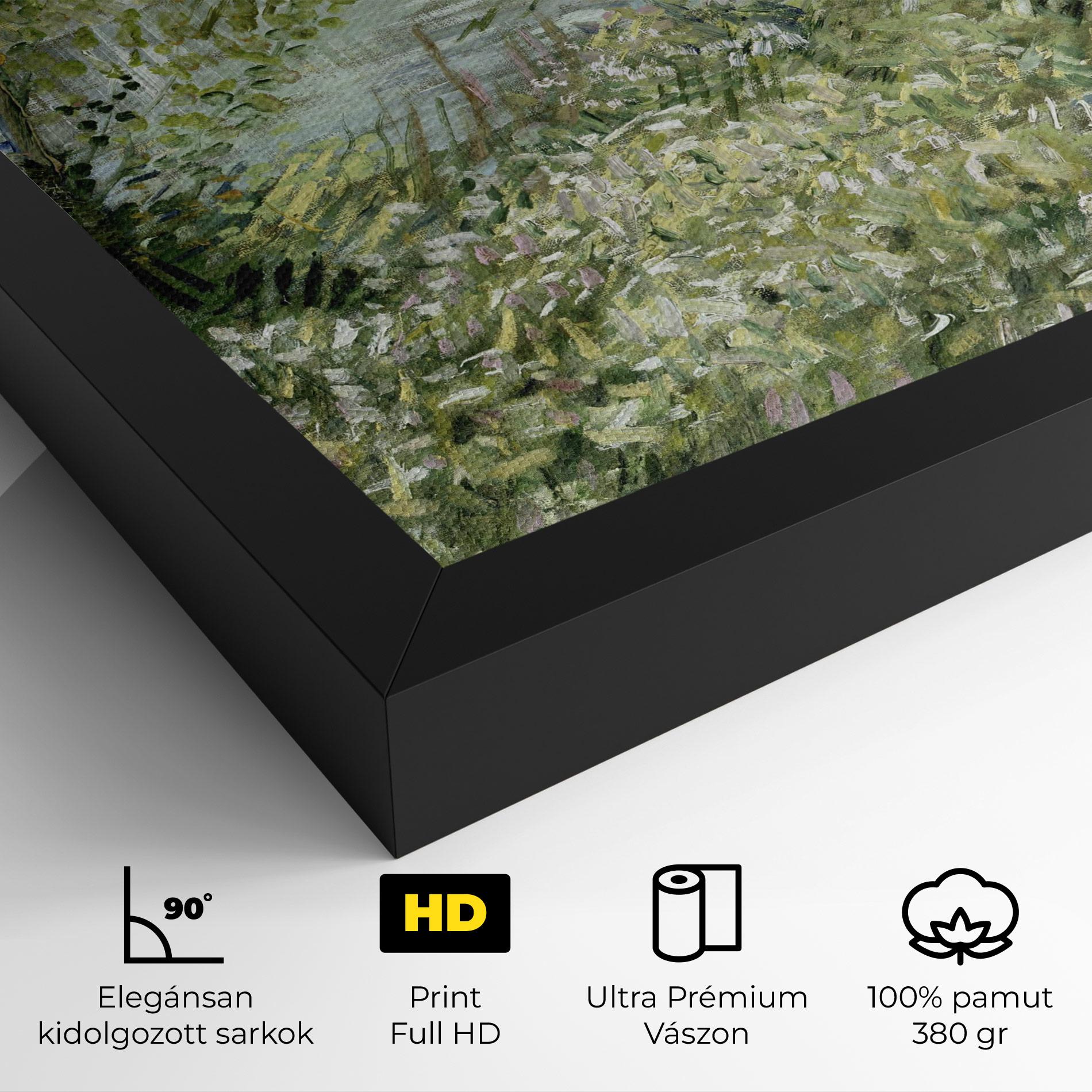 Vászonkép River Bank Springtime mockup 4