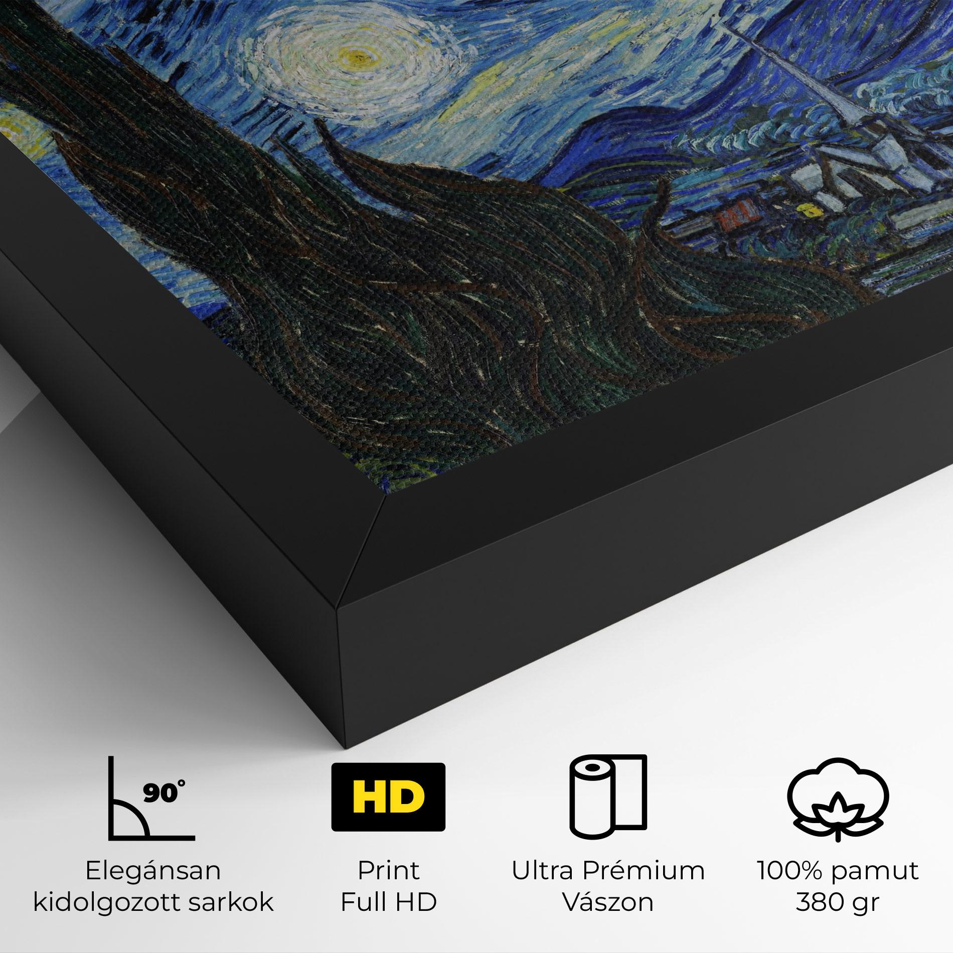 Vászonkép The Starry Night mockup 4