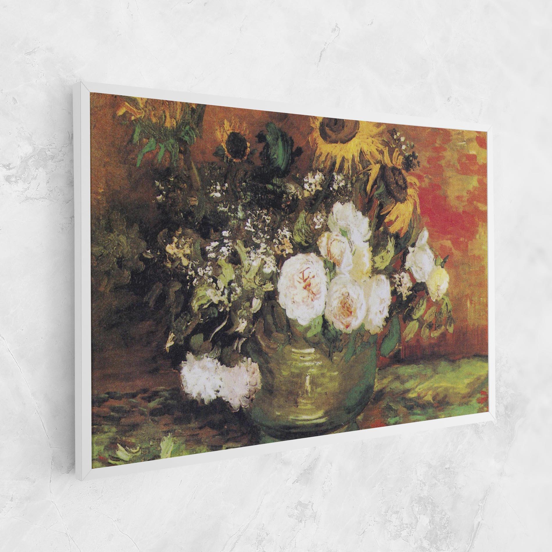 Vászonkép Bowl With Sunflowers mockup 1