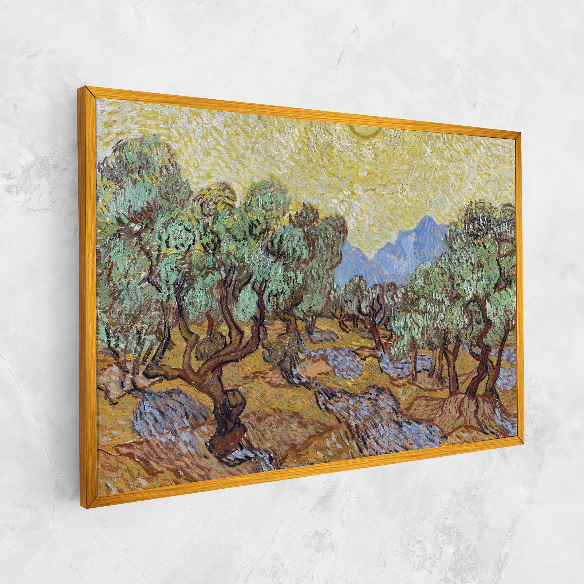 Vászonkép Gogh Olive Trees mockup 1