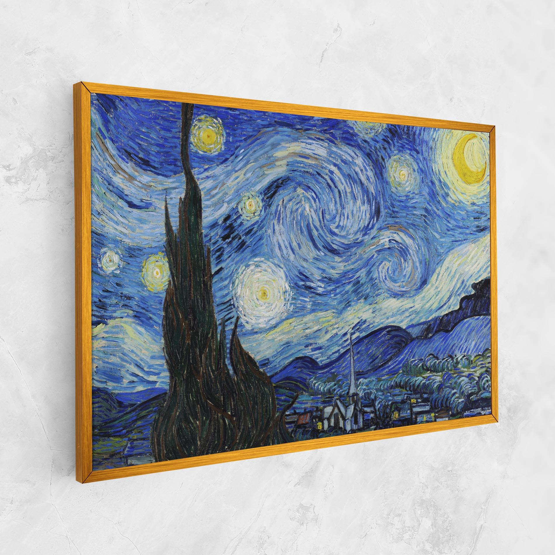 Vászonkép The Starry Night mockup 1