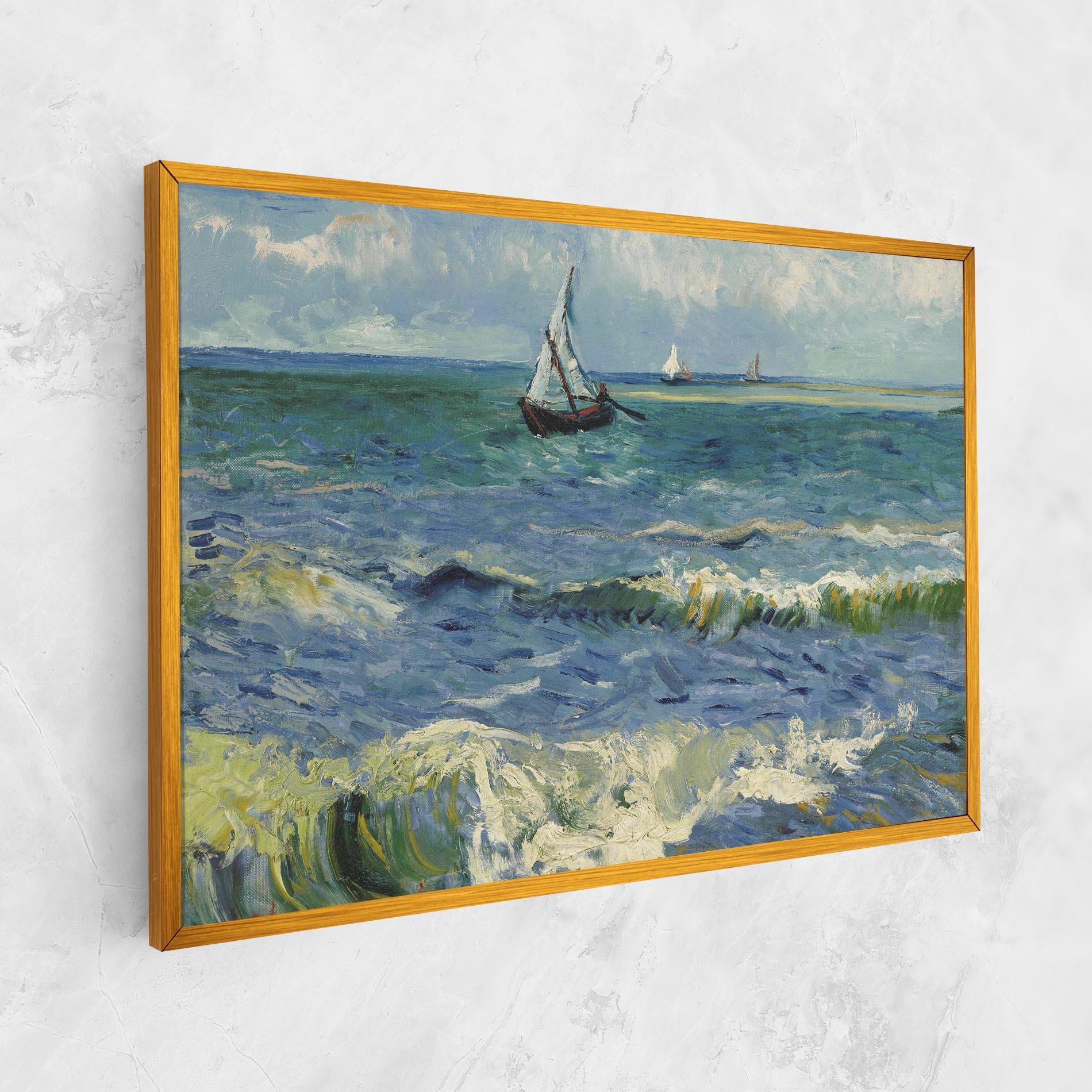 Vászonkép Zeegezicht Saintes Maries mockup 1