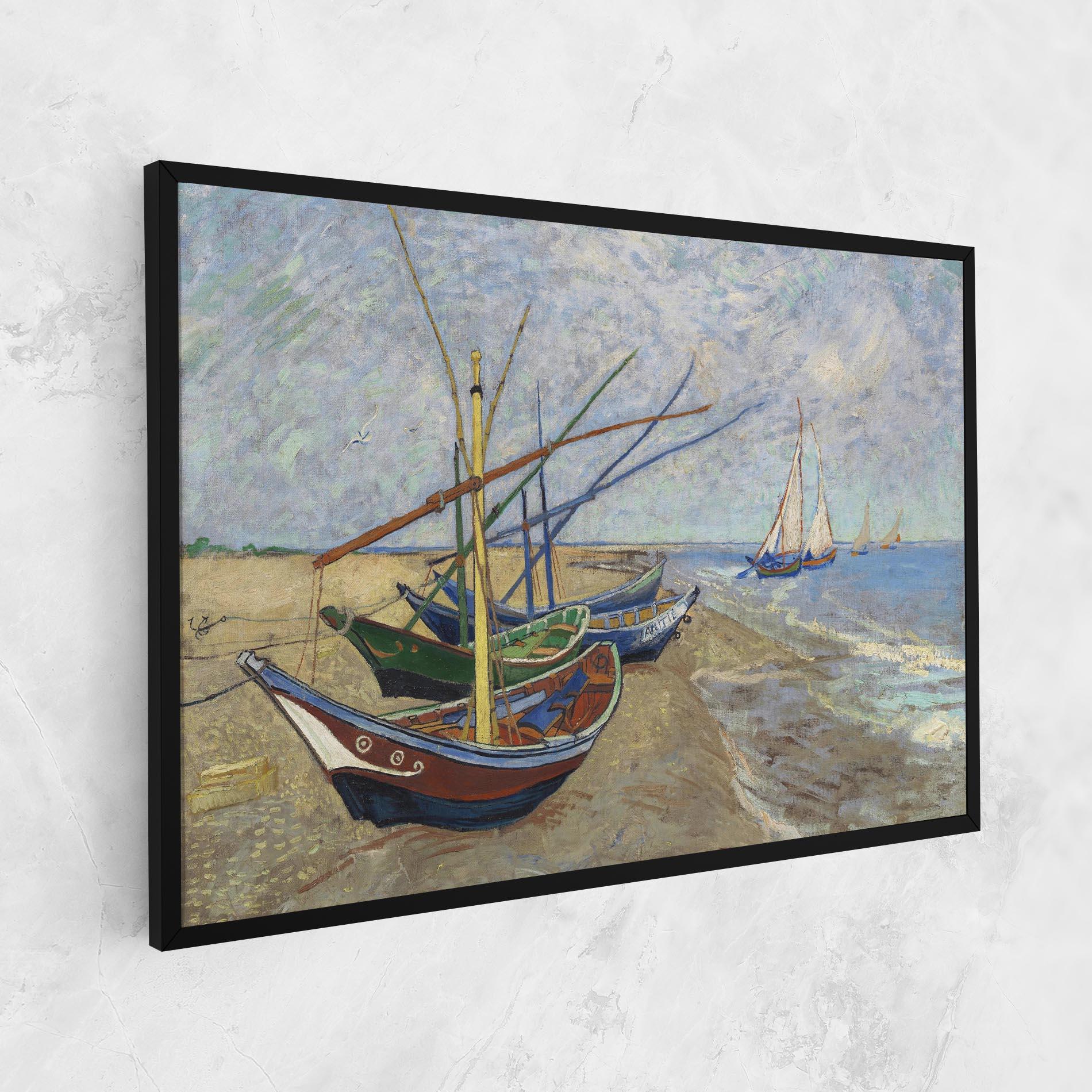 Vászonkép Boats Beach mockup 1