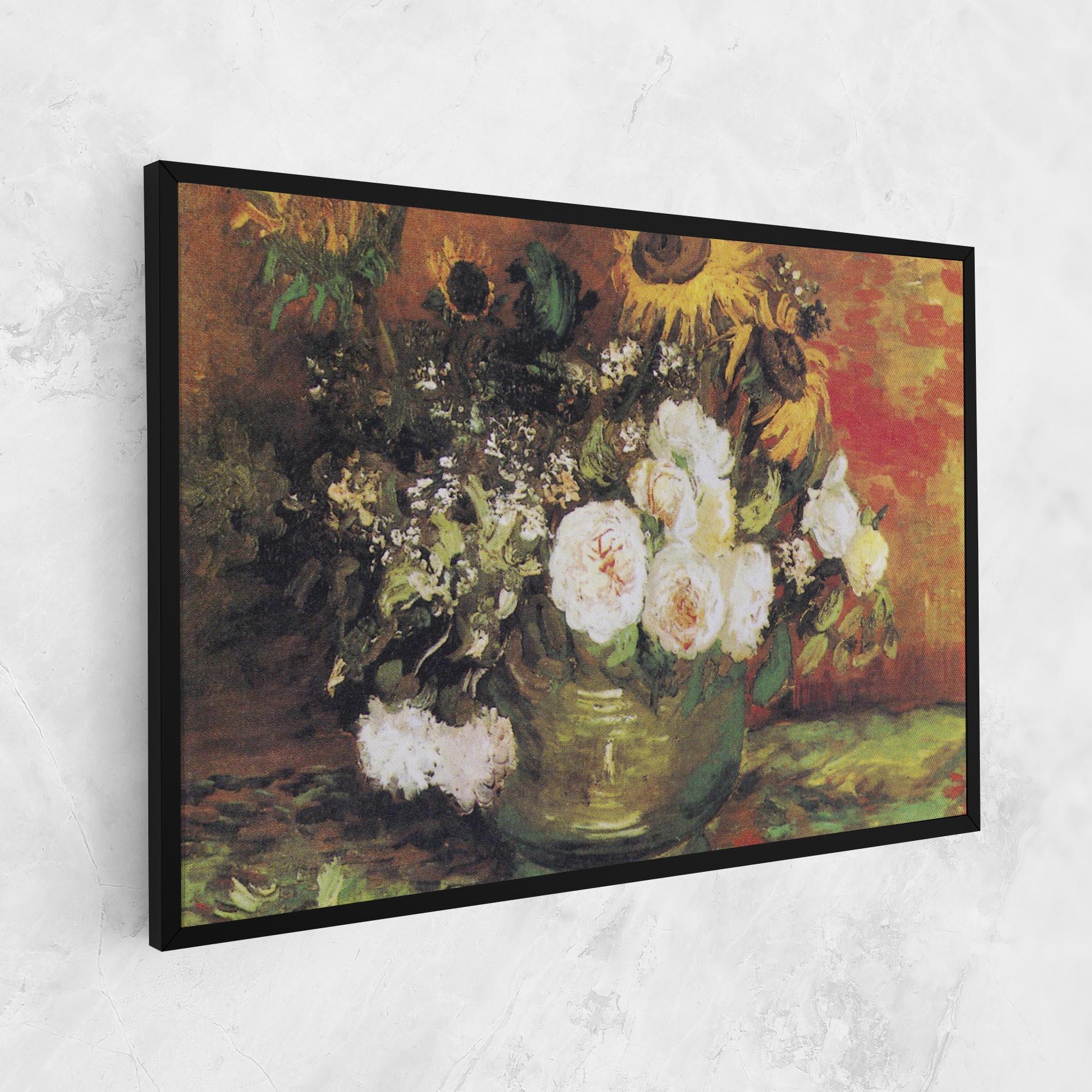 Vászonkép Bowl With Sunflowers mockup 1