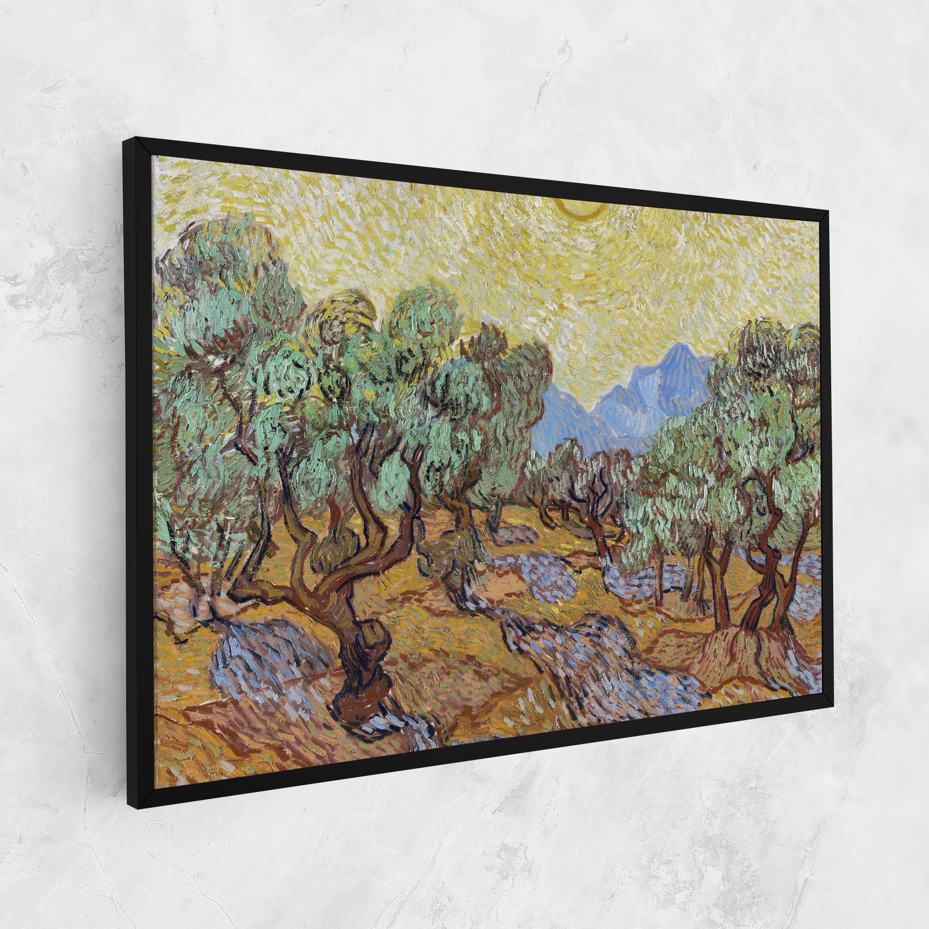 Vászonkép Gogh Olive Trees mockup 1
