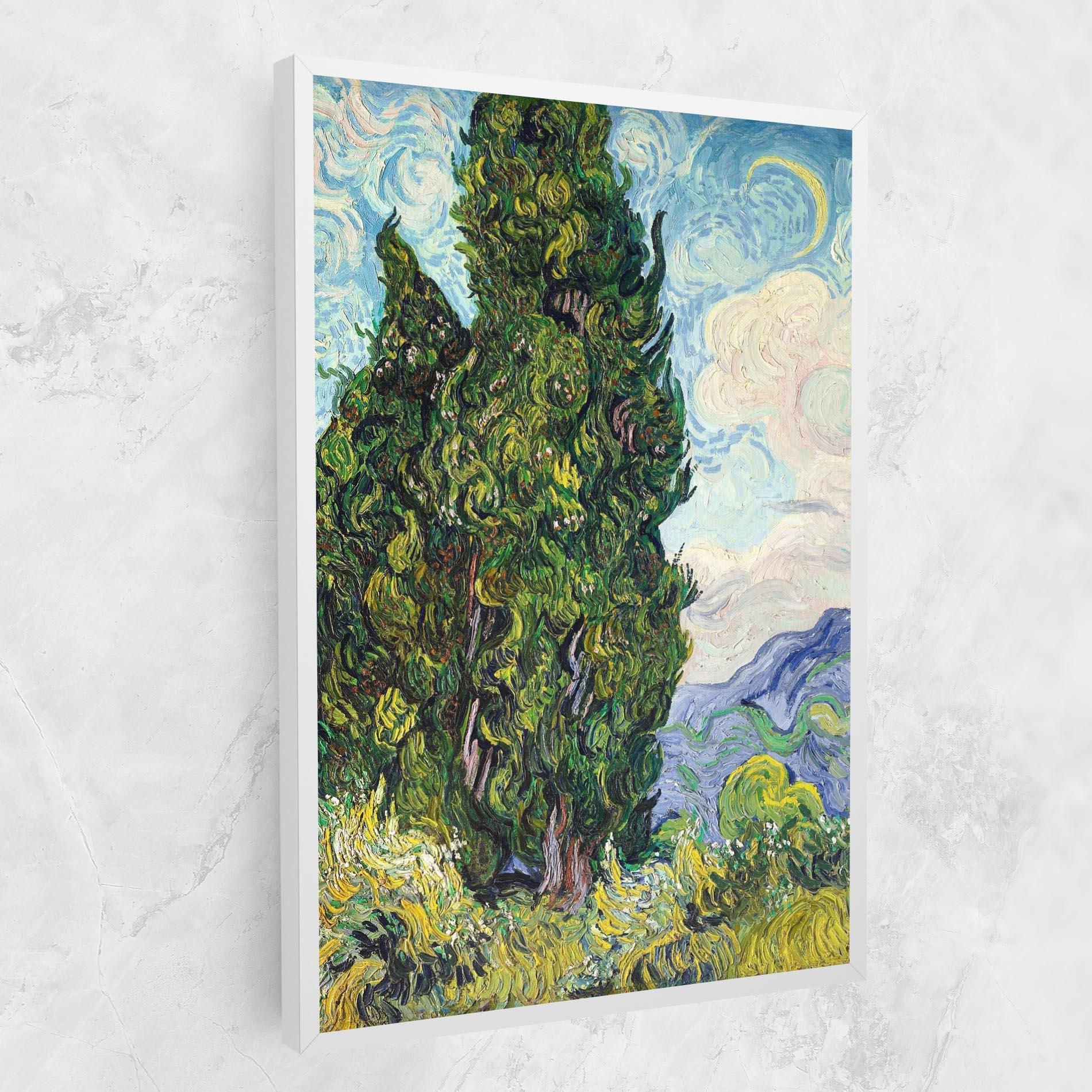 Vászonkép Cypresses mockup 1