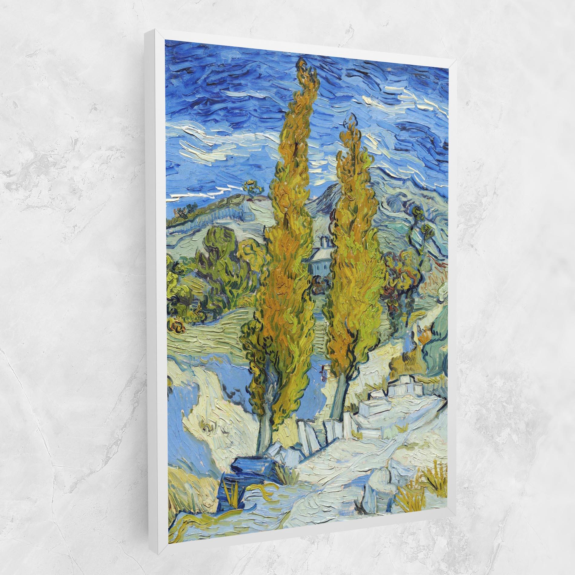 Vászonkép Poplars At Saint Remy mockup 1