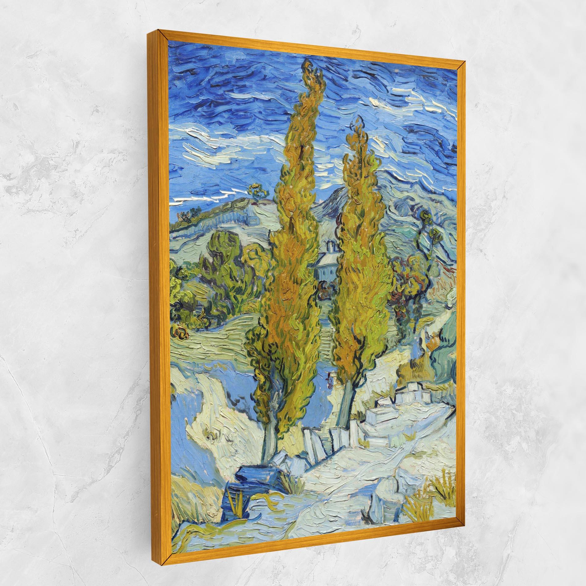 Vászonkép Poplars At Saint Remy mockup 1