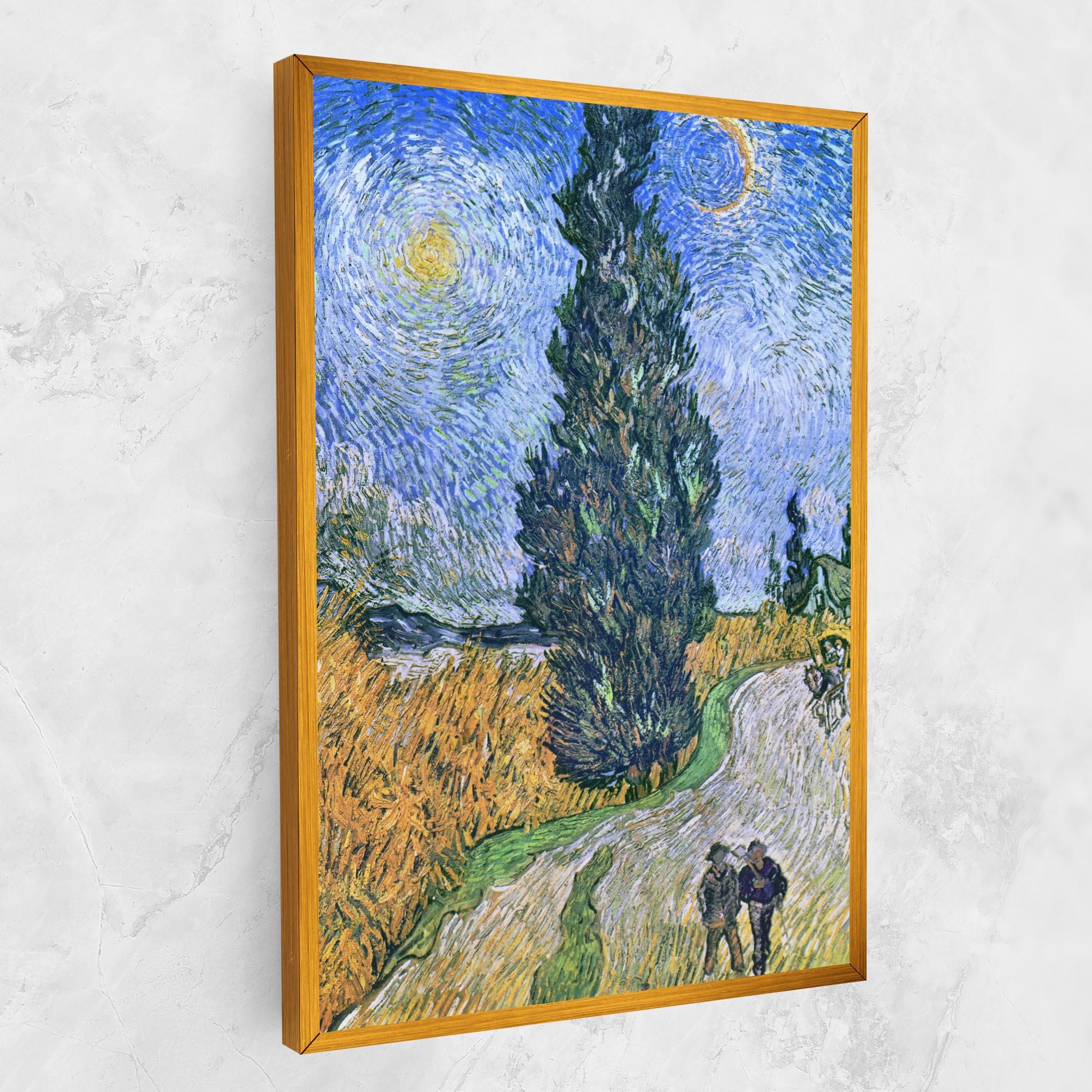 Vászonkép Road With Cypress mockup 1