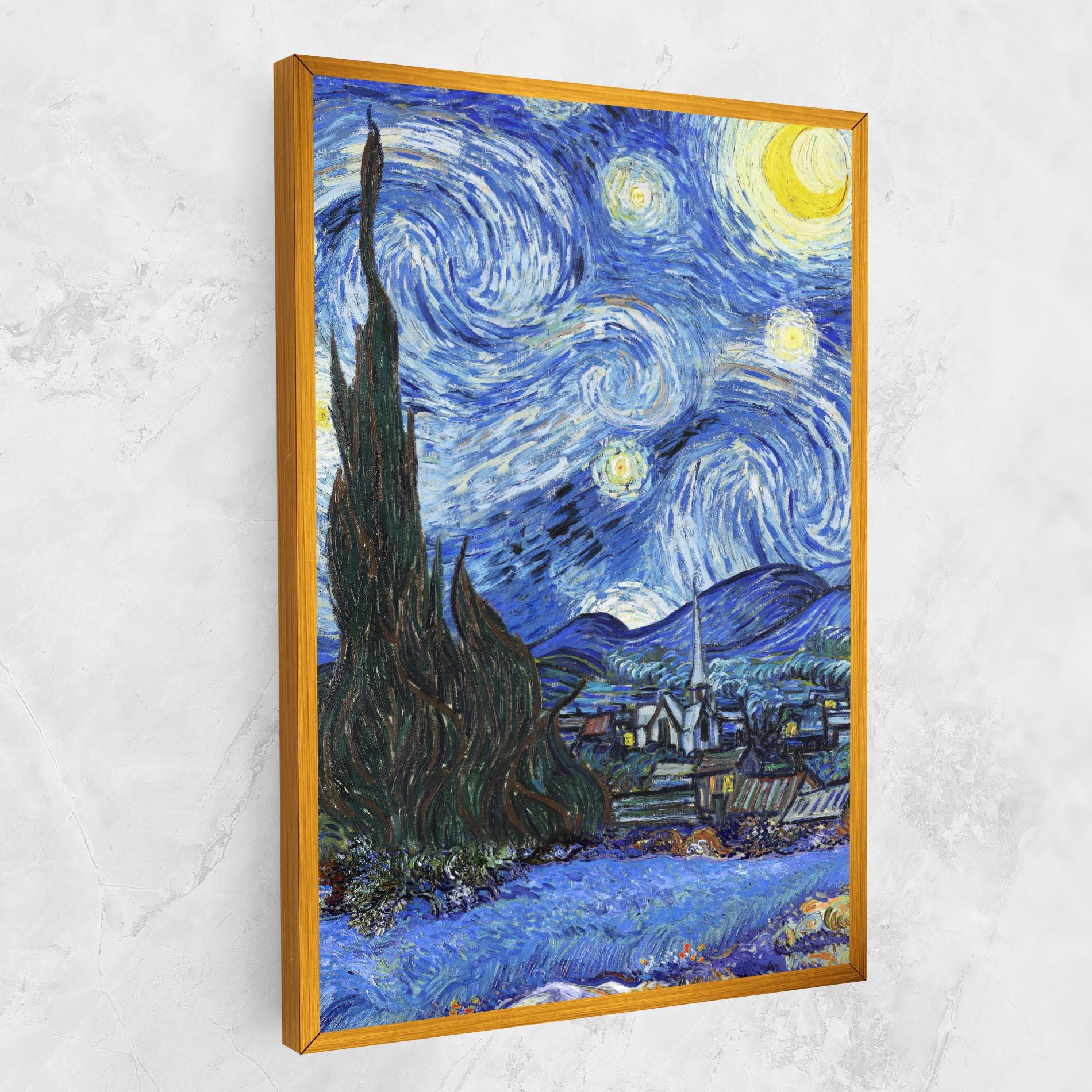 Vászonkép Starry Night Art mockup 1