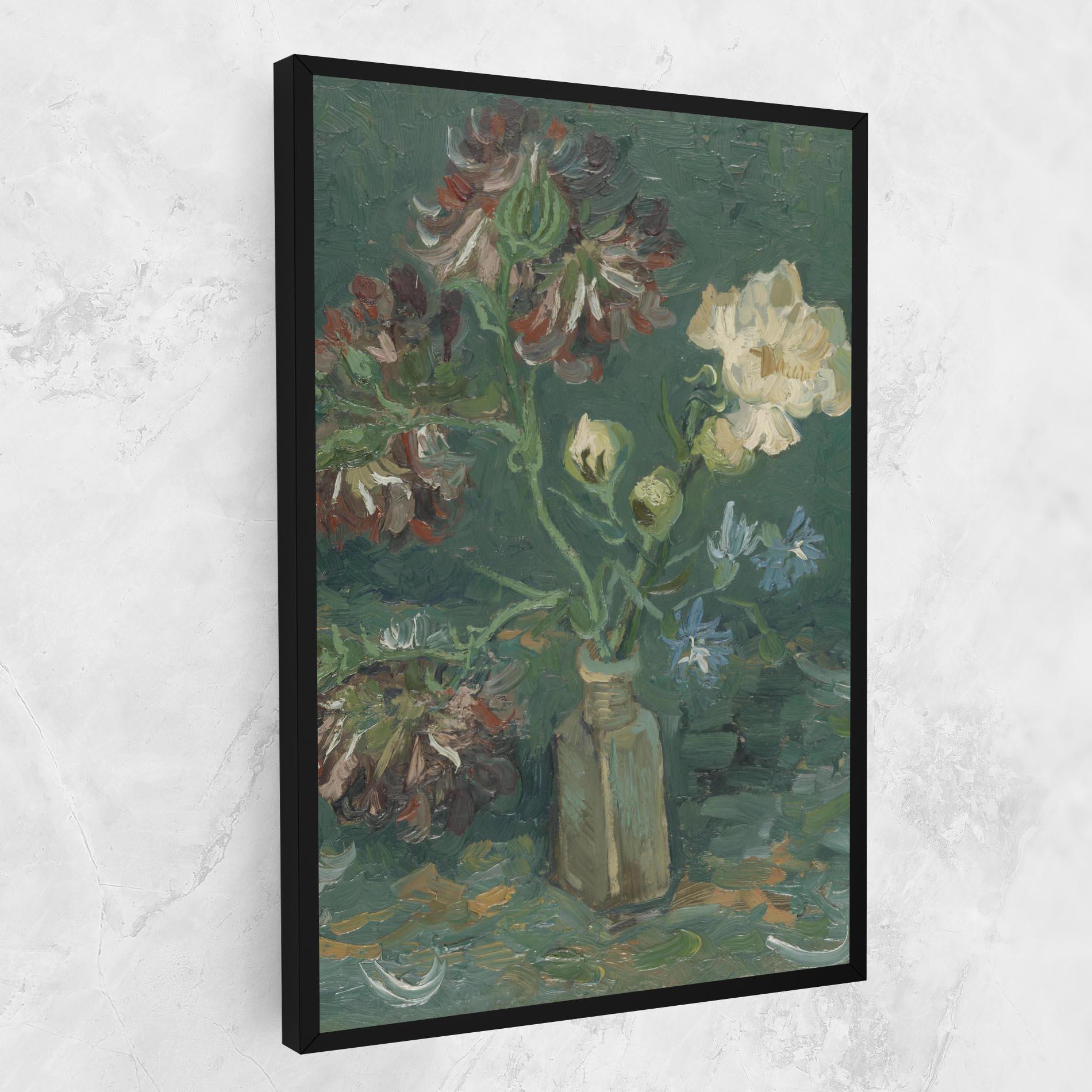 Vászonkép Flesje Met Pioenrozen mockup 1