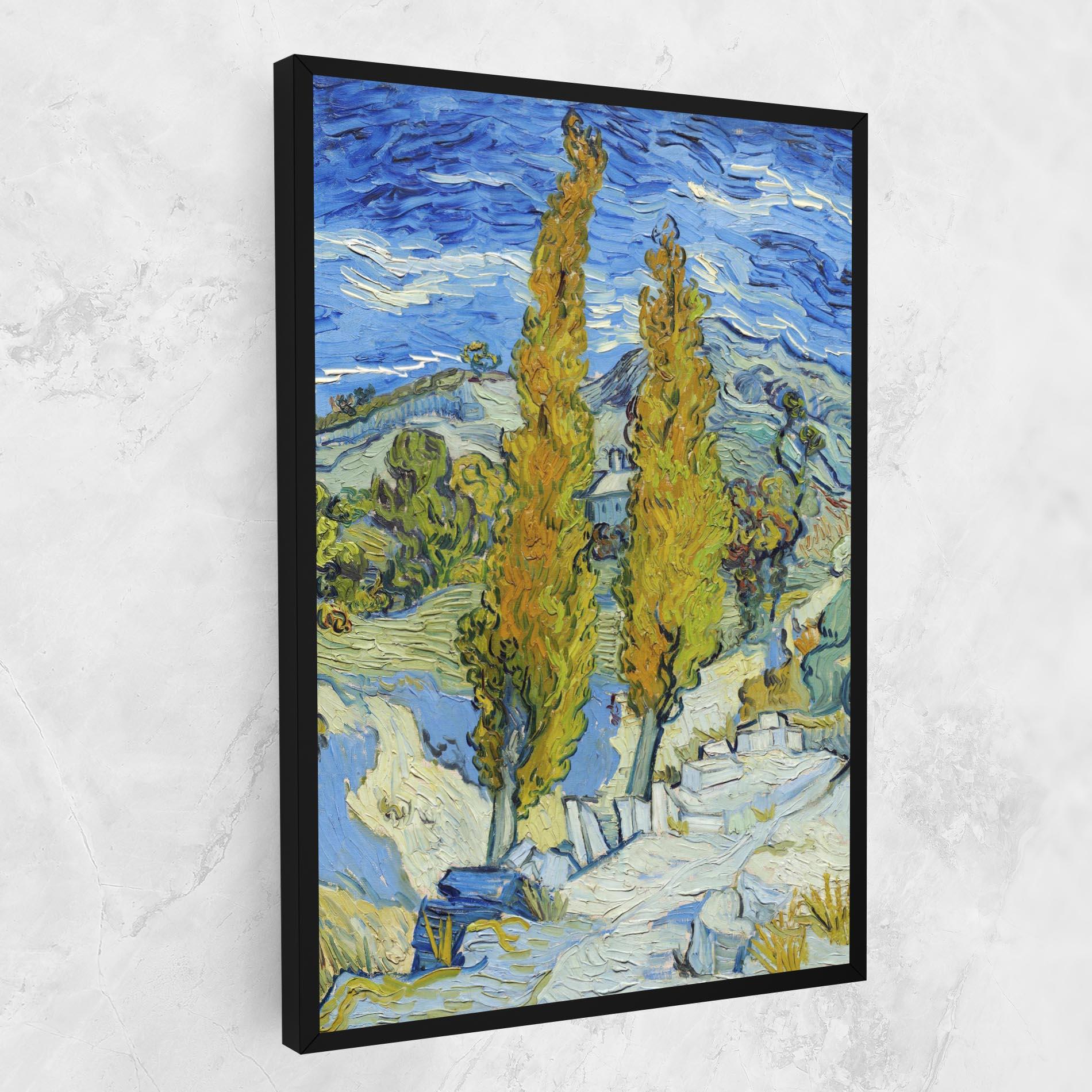 Vászonkép Poplars At Saint Remy mockup 1