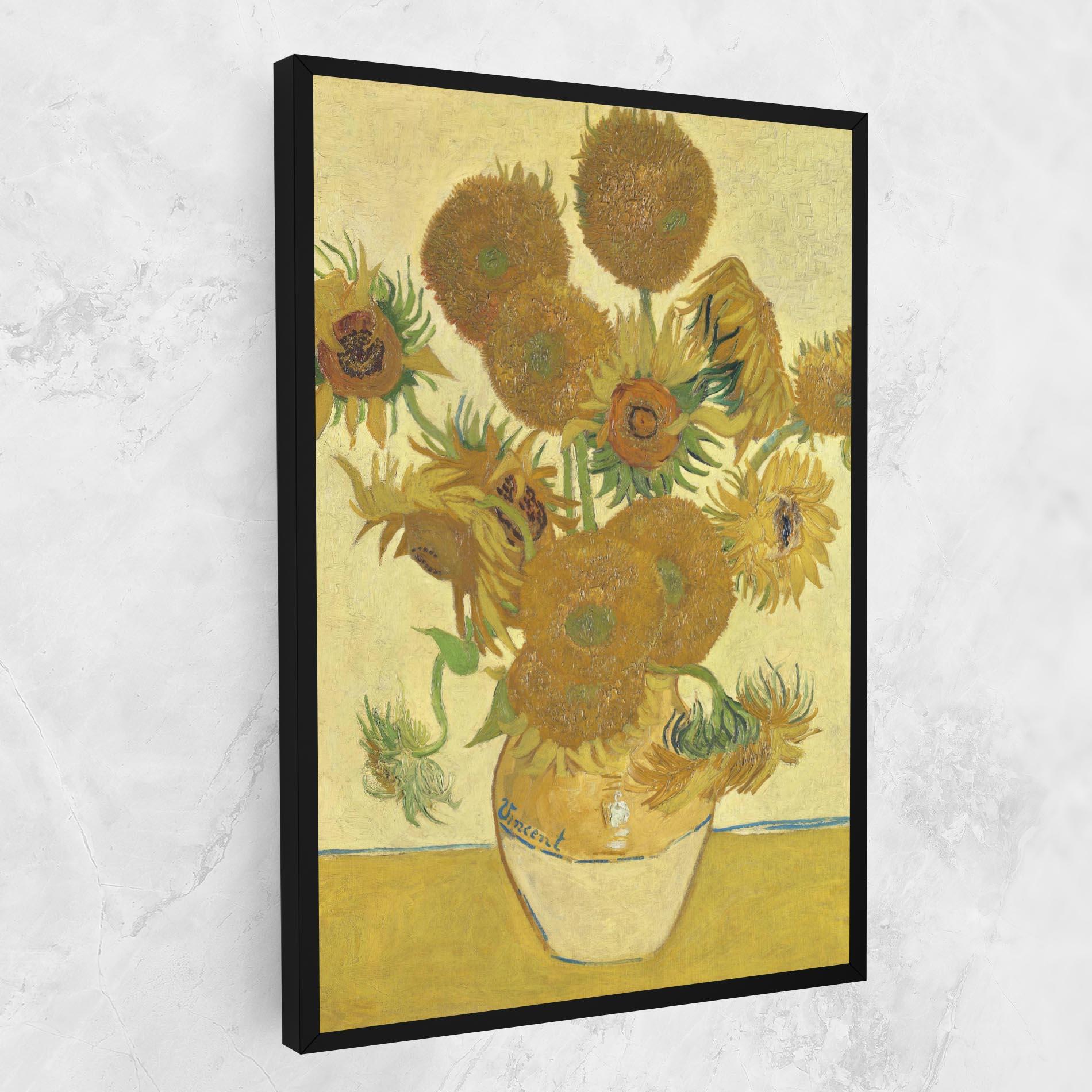 Vászonkép Sunflowers Vase Art mockup 1