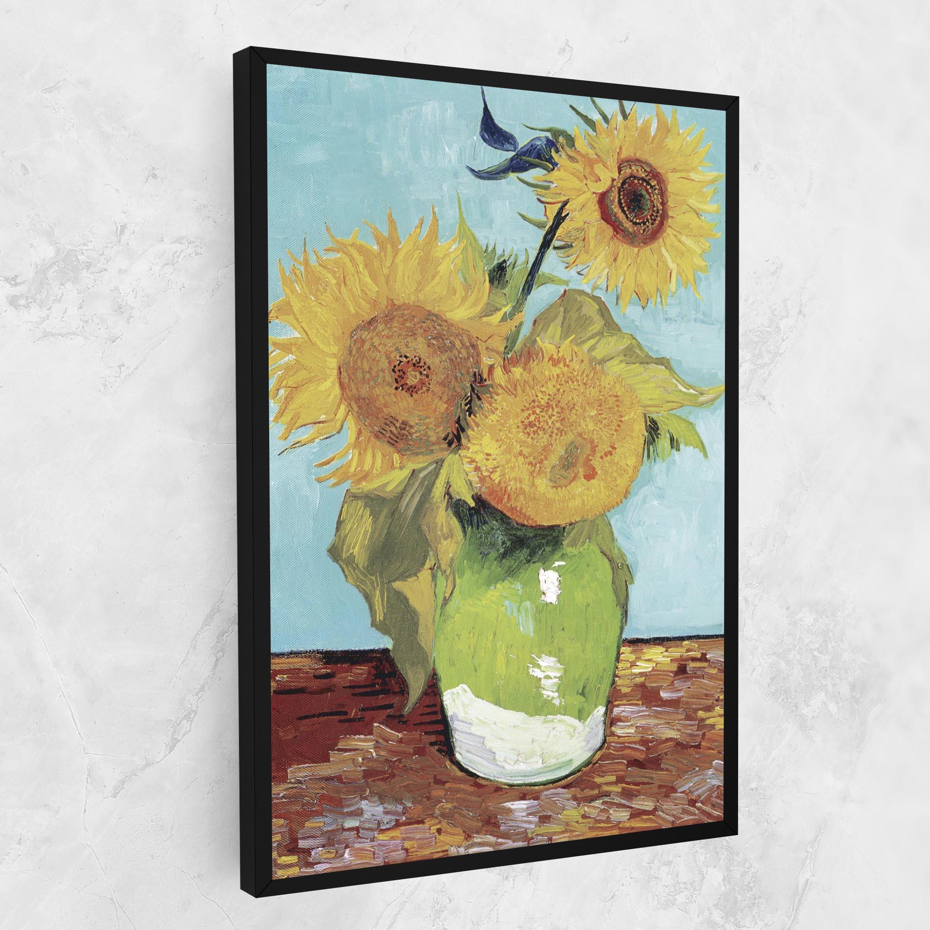 Vászonkép Three Sunflowers mockup 1