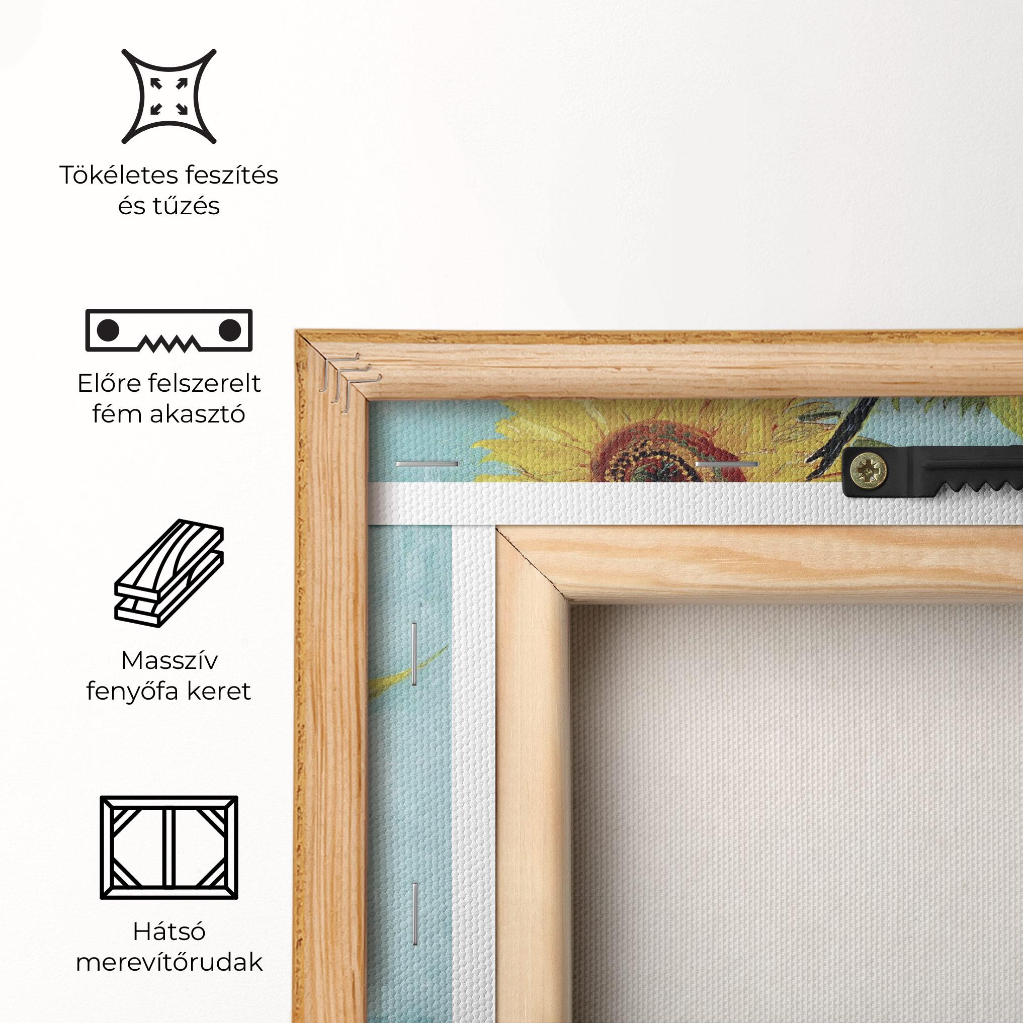 Vászonkép Three Sunflowers mockup 5