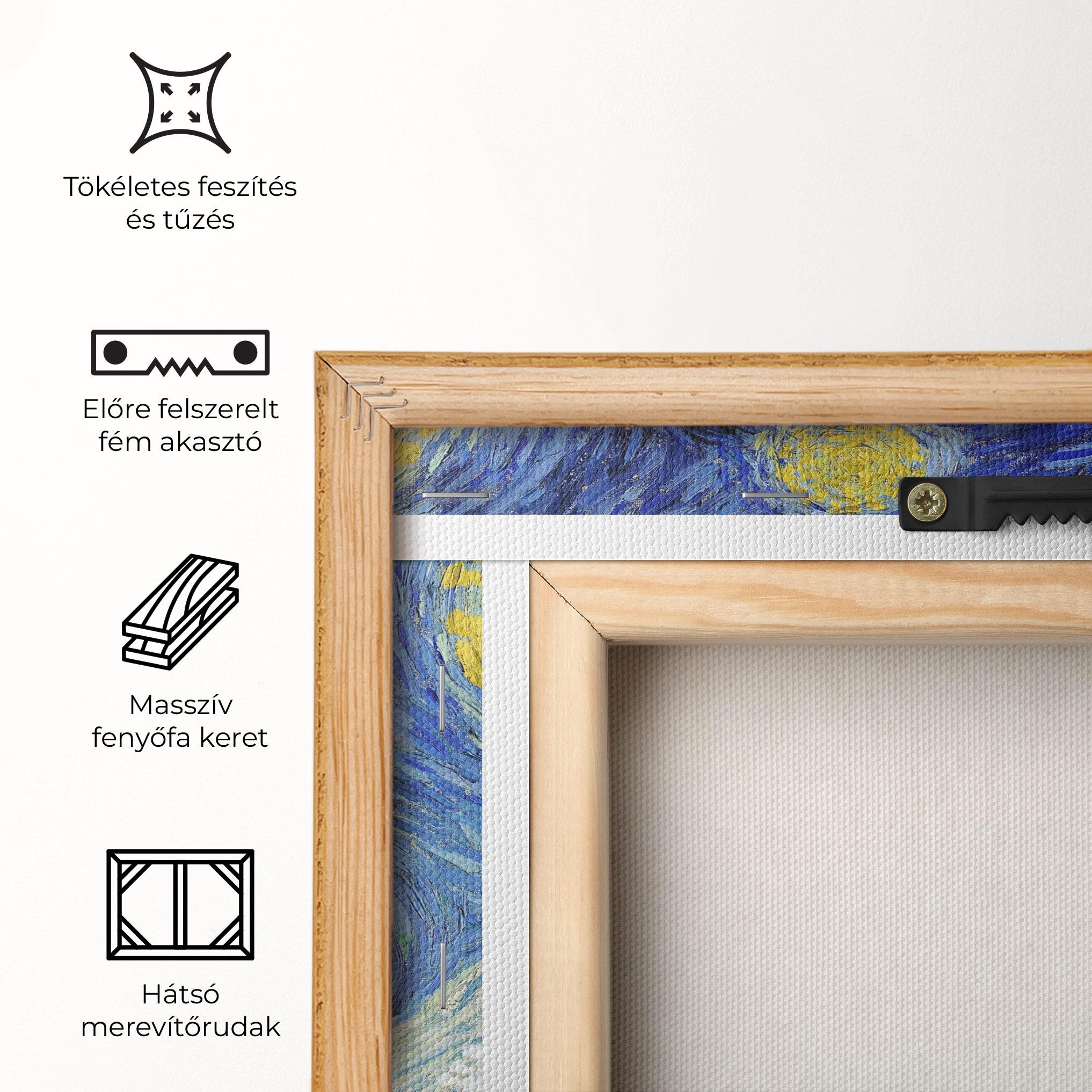 Vászonkép Van Gogh Starry Night mockup 5