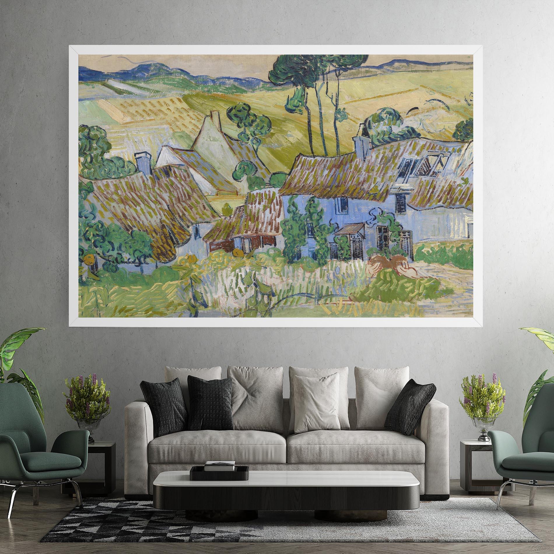 Vászonkép Farms Near Auvers mockup 7