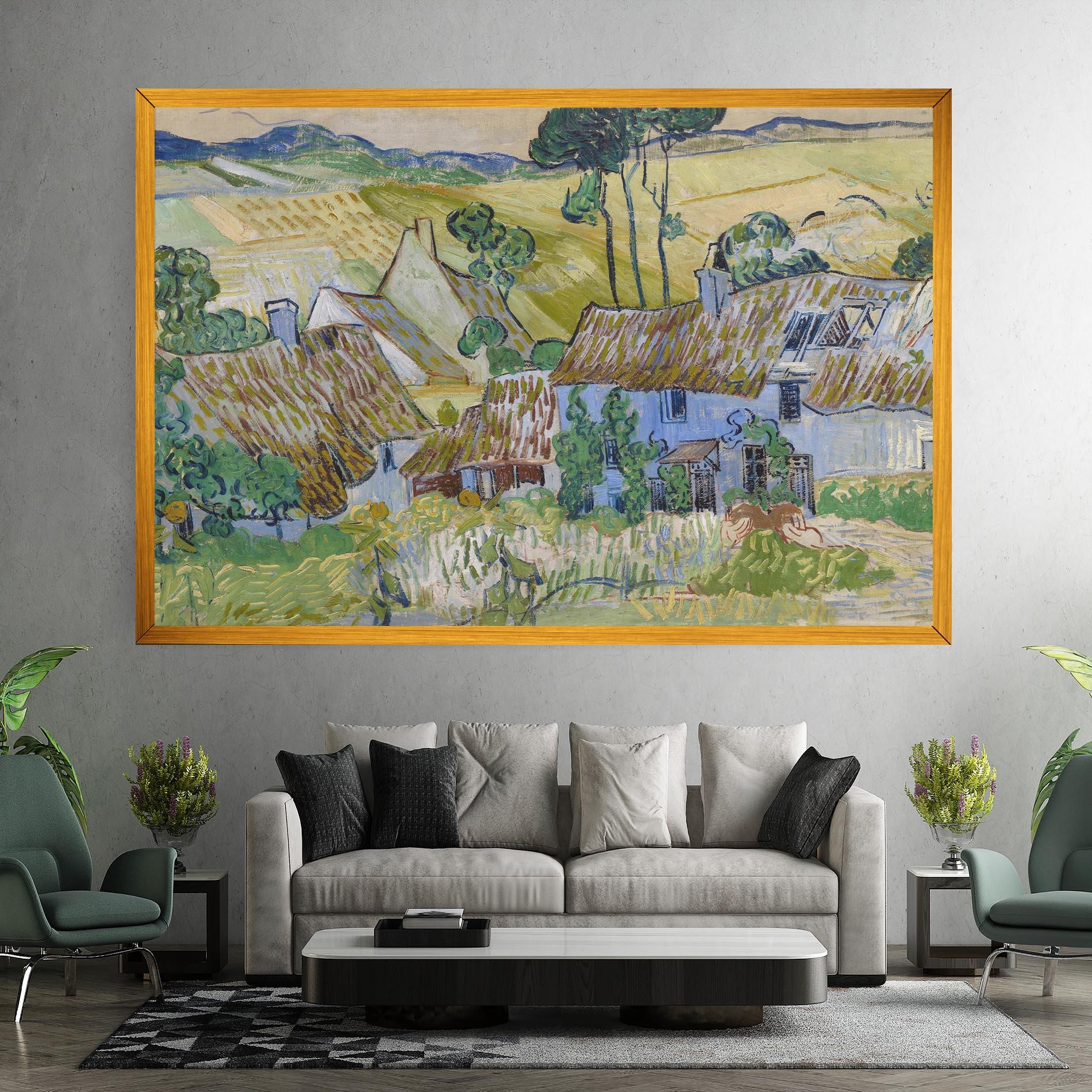 Vászonkép Farms Near Auvers mockup 7