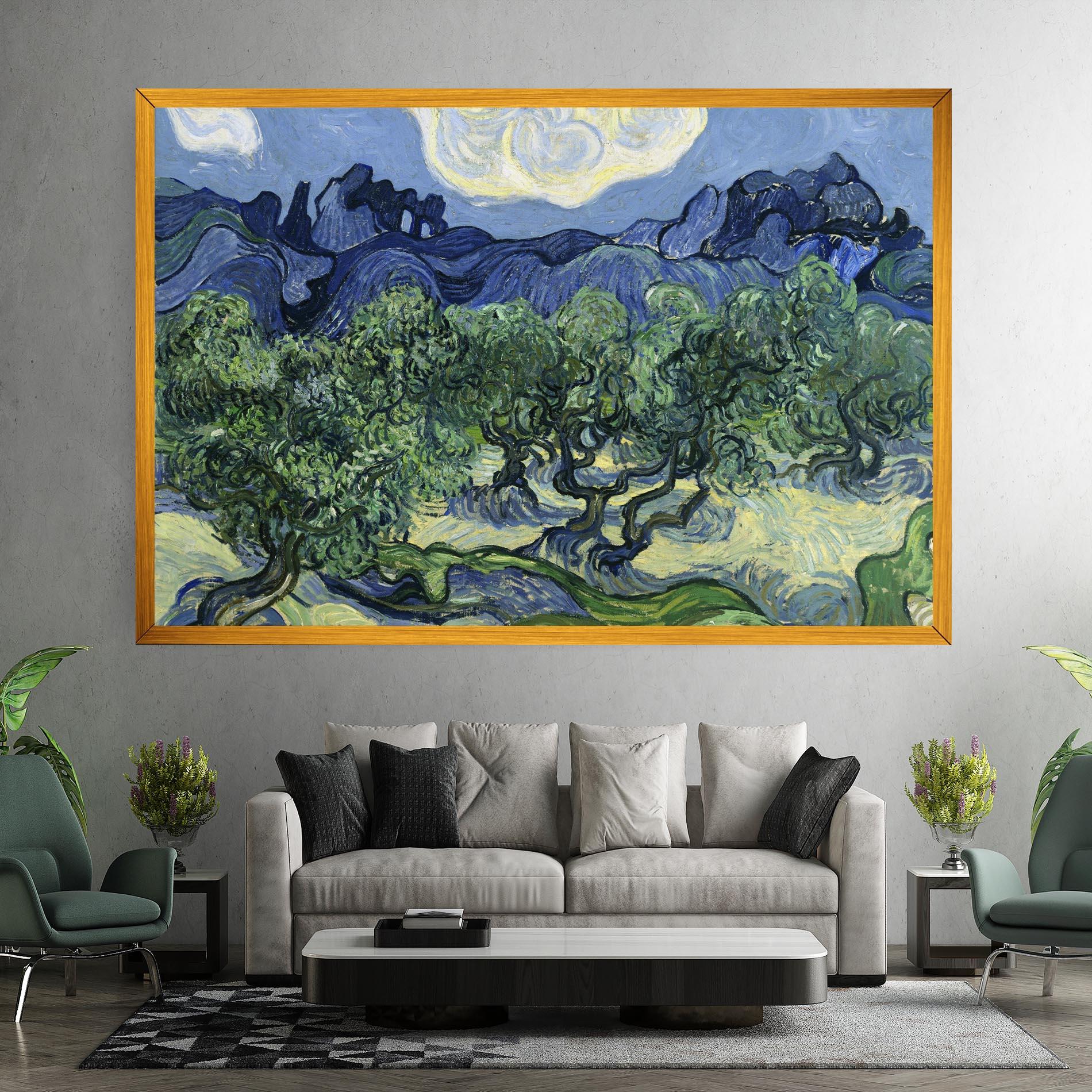 Vászonkép Olive Trees Alpilles mockup 7