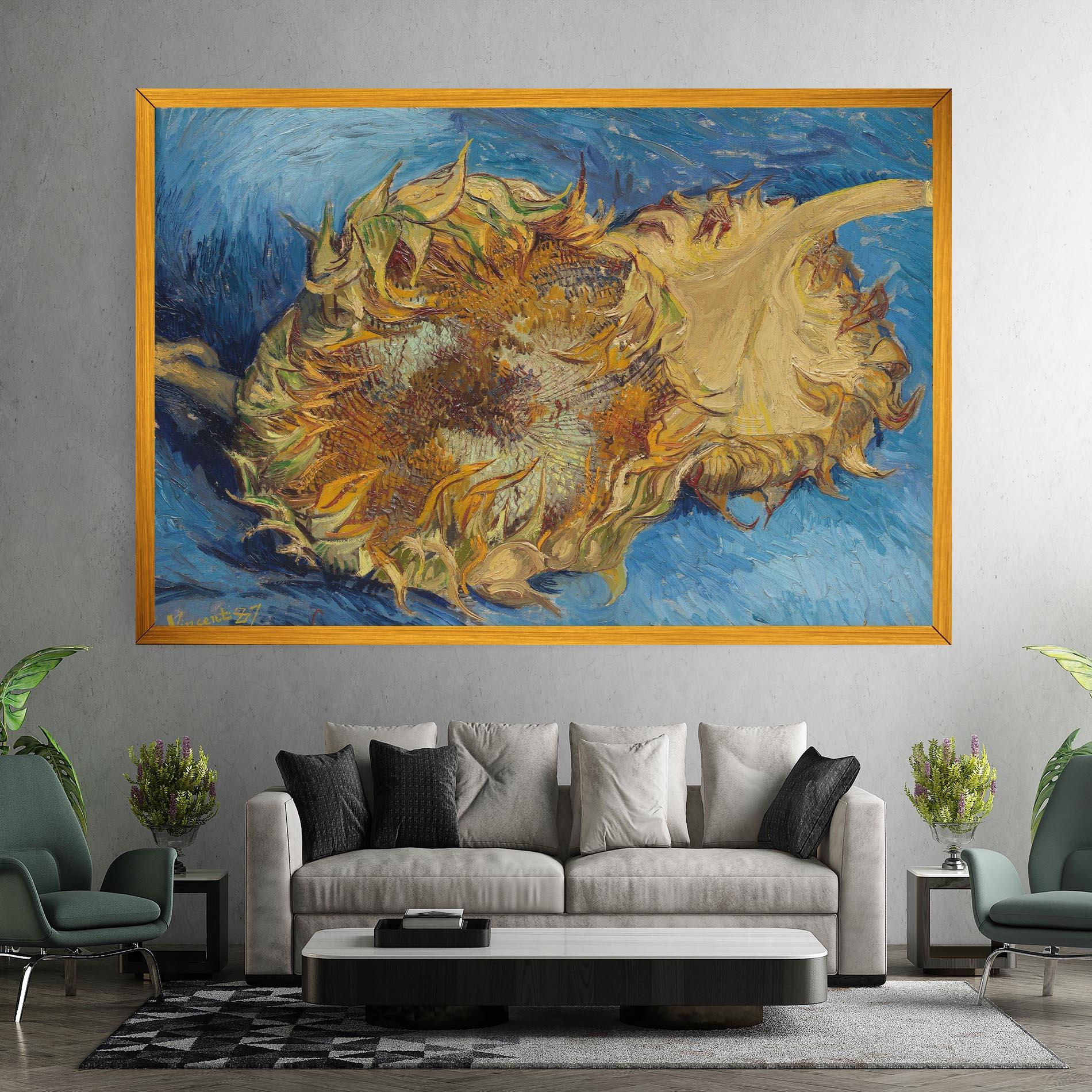 Vászonkép Sunflowers Van Gogh mockup 7