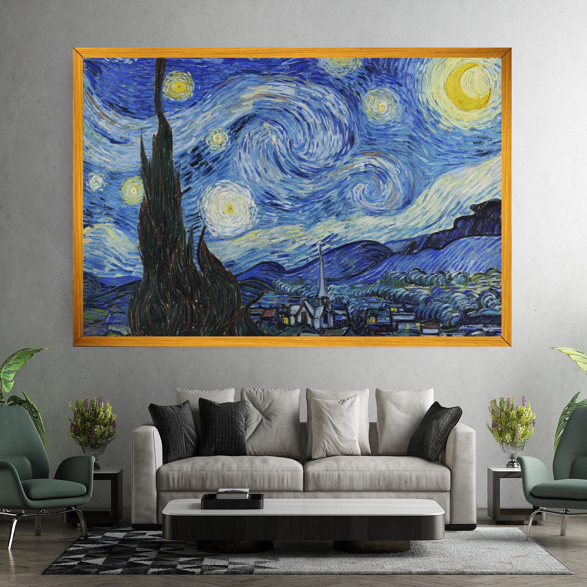 Vászonkép The Starry Night mockup 7