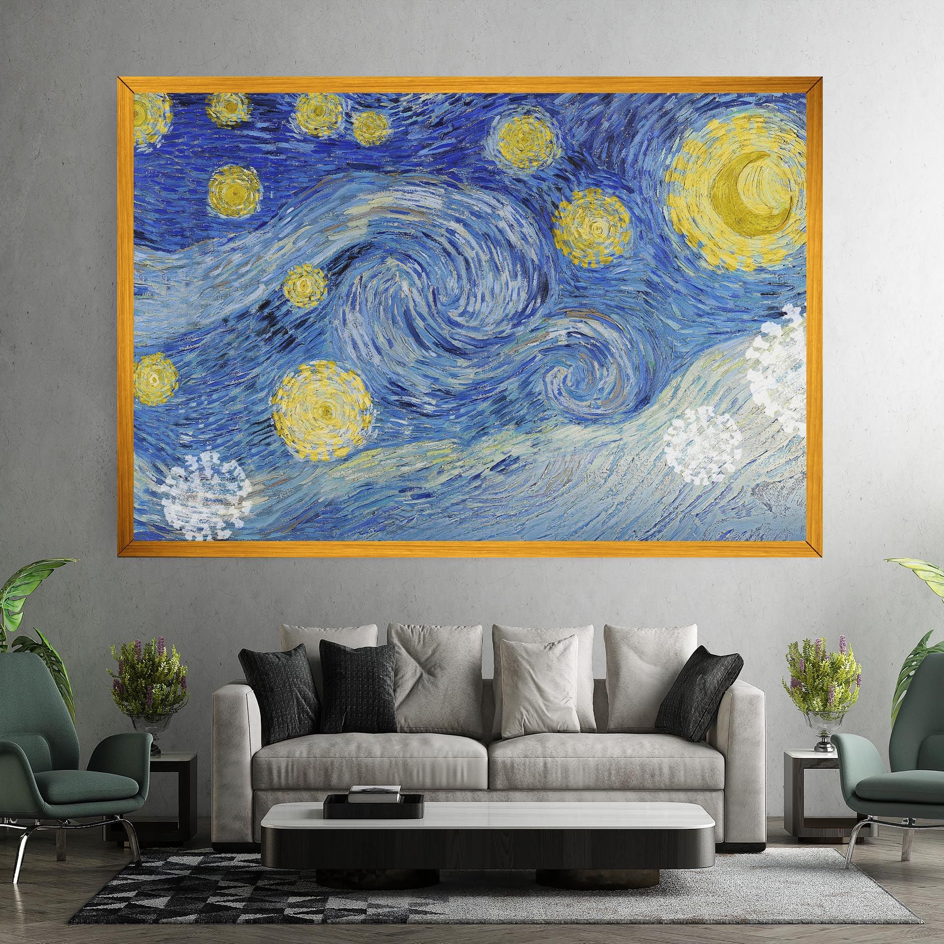 Van Gogh Starry Night mockup 7