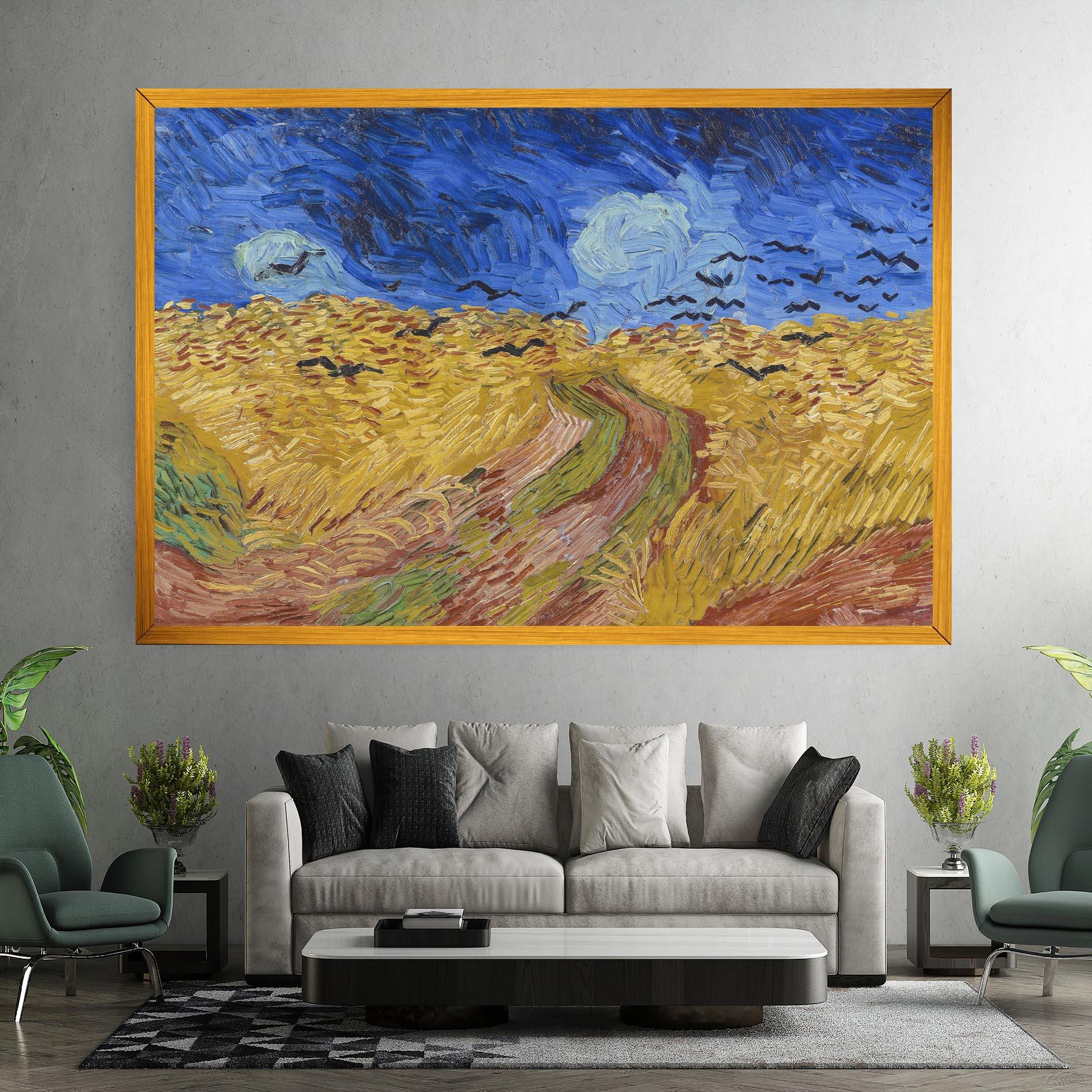 Vászonkép Wheatfield Crows mockup 7