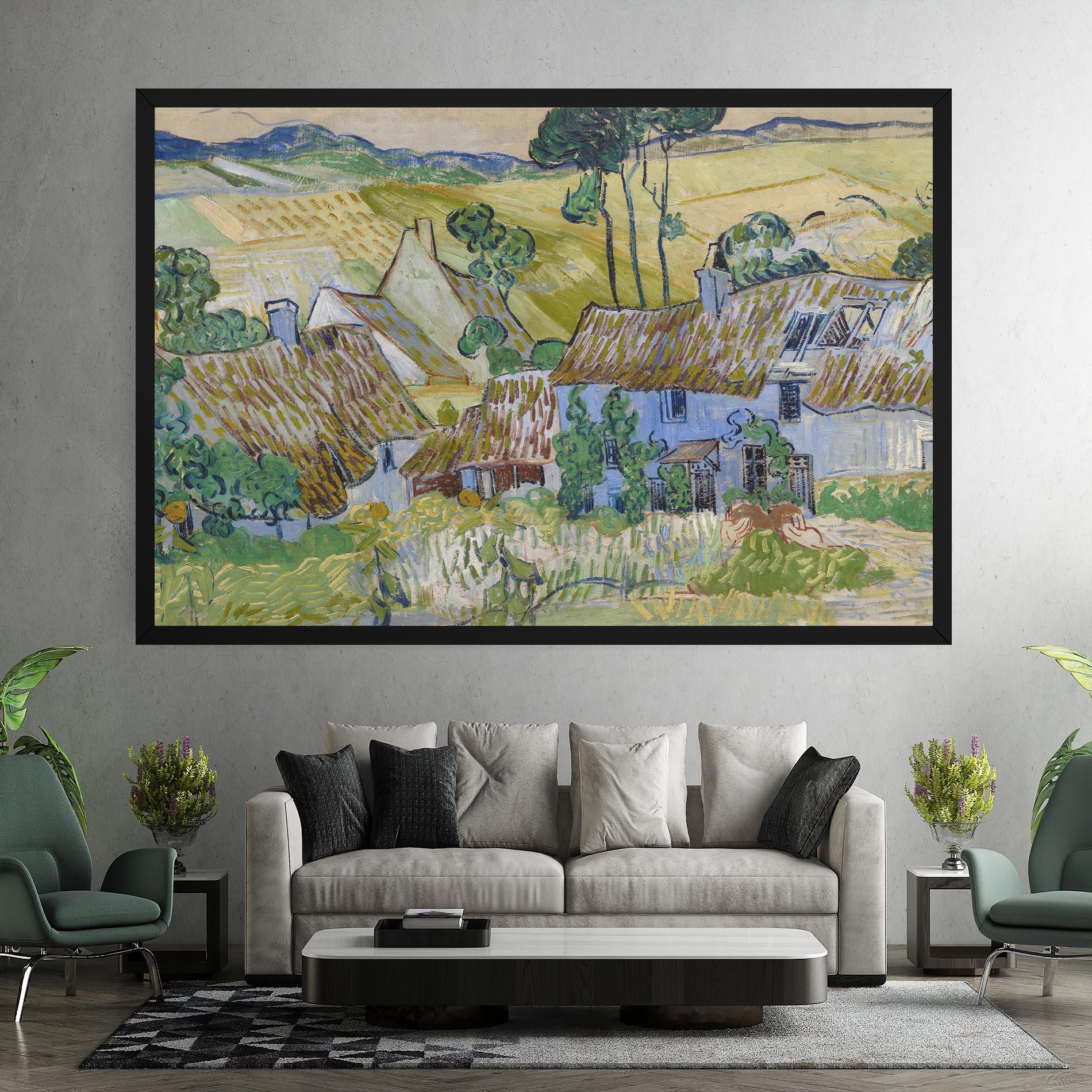 Vászonkép Farms Near Auvers mockup 7
