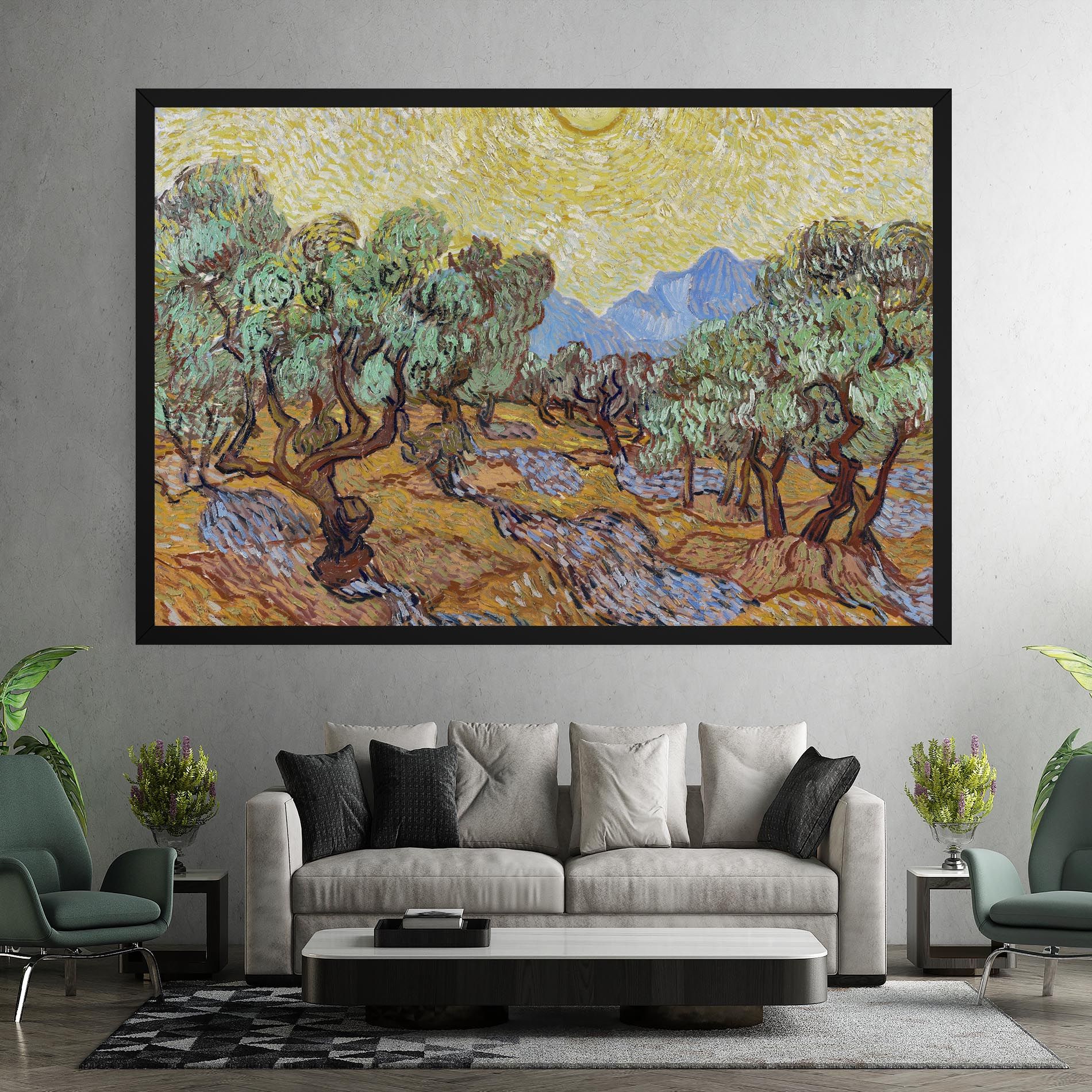 Gogh Olive Trees mockup 7