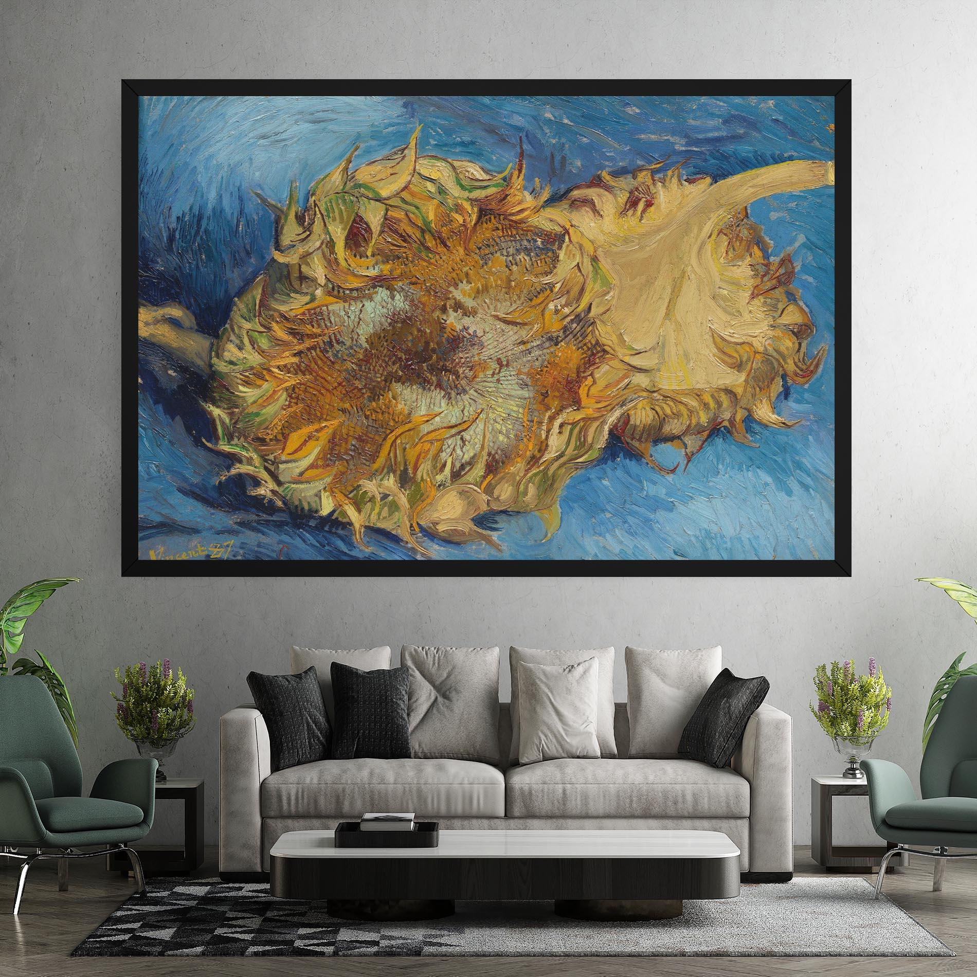 Vászonkép Sunflowers Van Gogh mockup 7