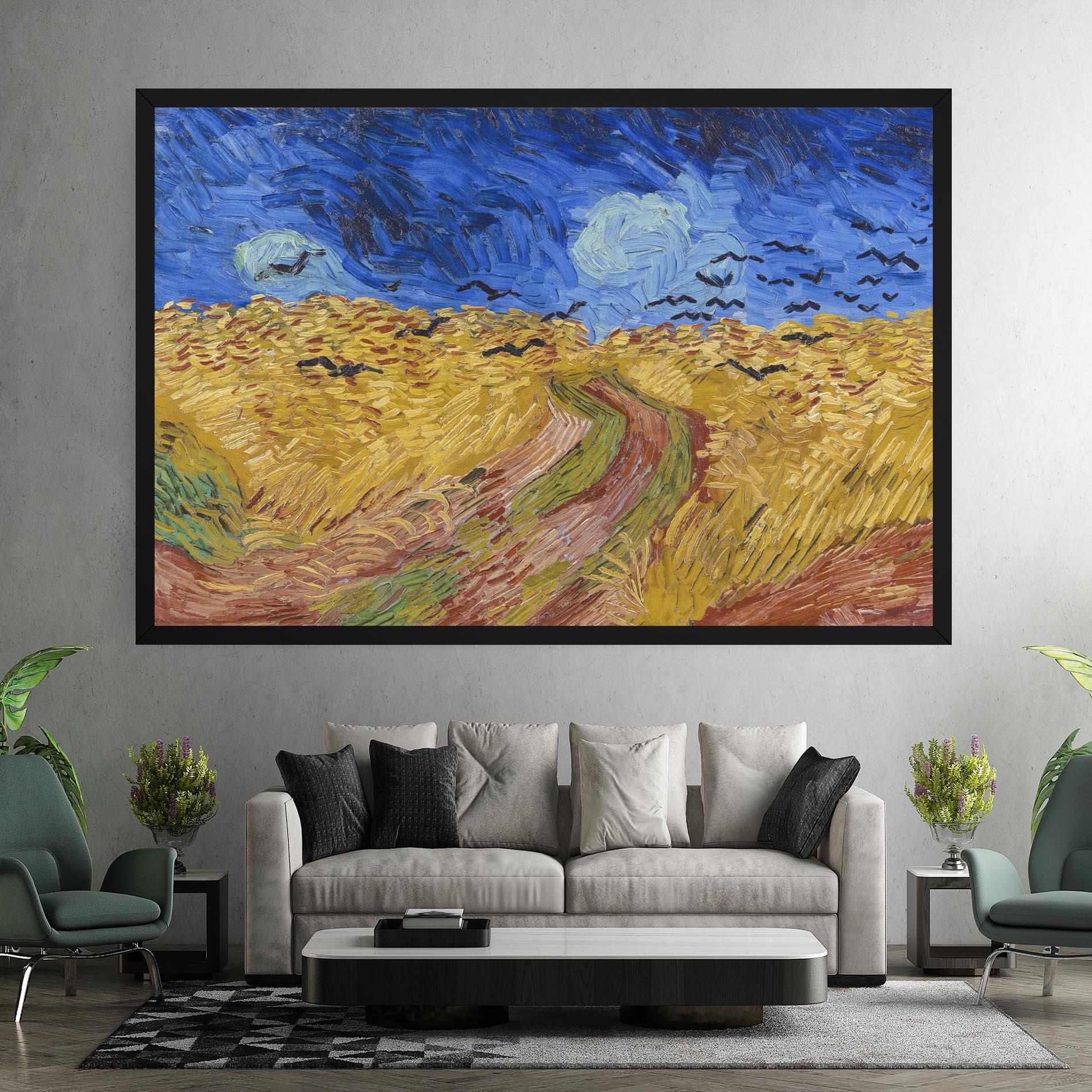 Vászonkép Wheatfield Crows mockup 7