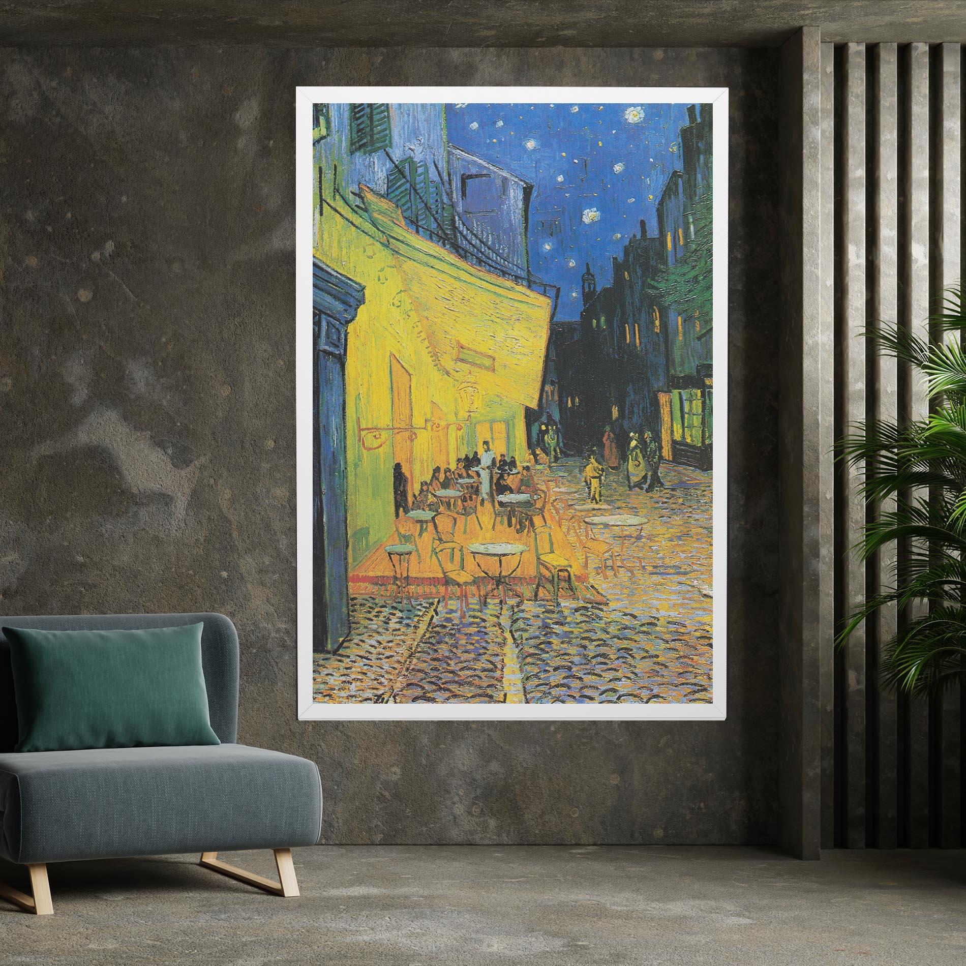 Vászonkép Cafe Terrace At Night mockup 7