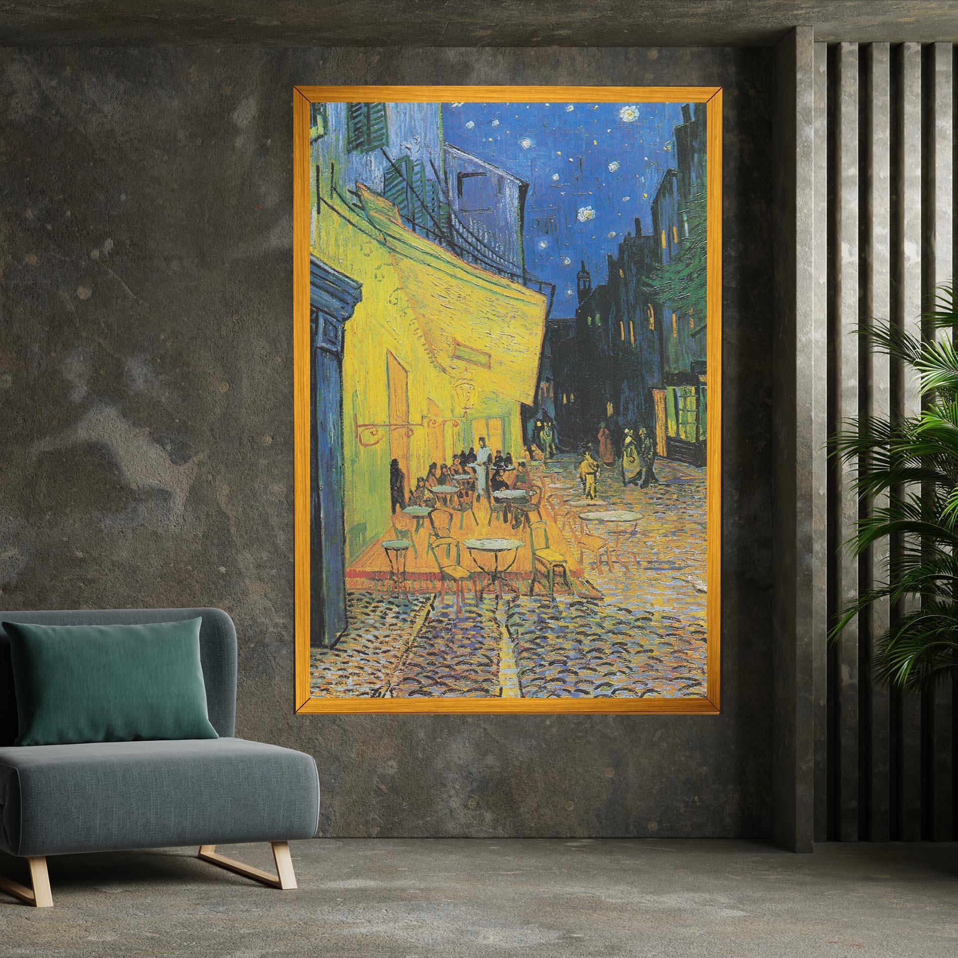 Vászonkép Cafe Terrace At Night mockup 7