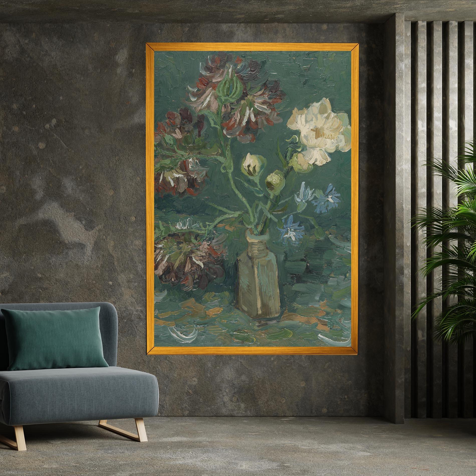 Vászonkép Flesje Met Pioenrozen mockup 7