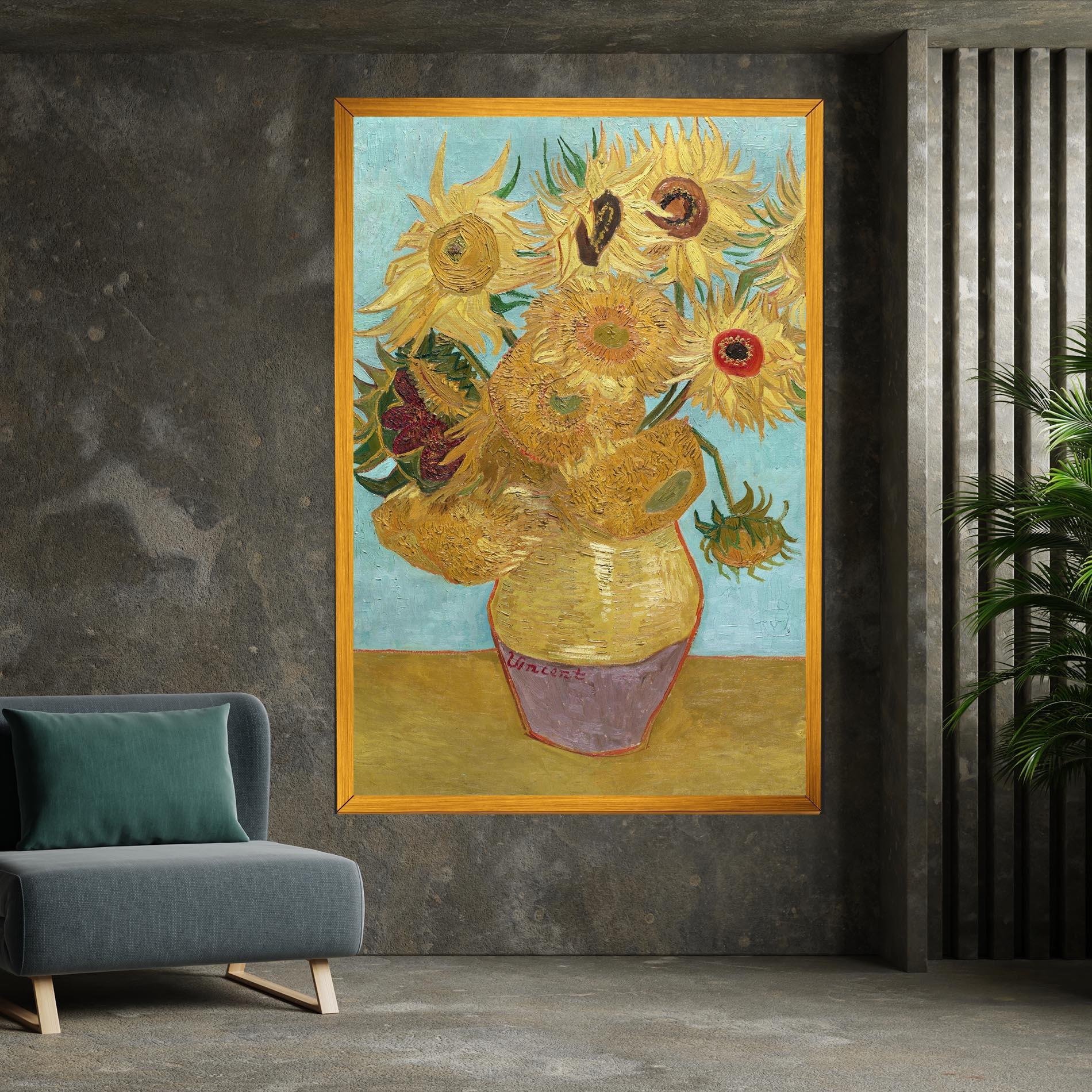 Vászonkép Twelve Sunflowers mockup 7