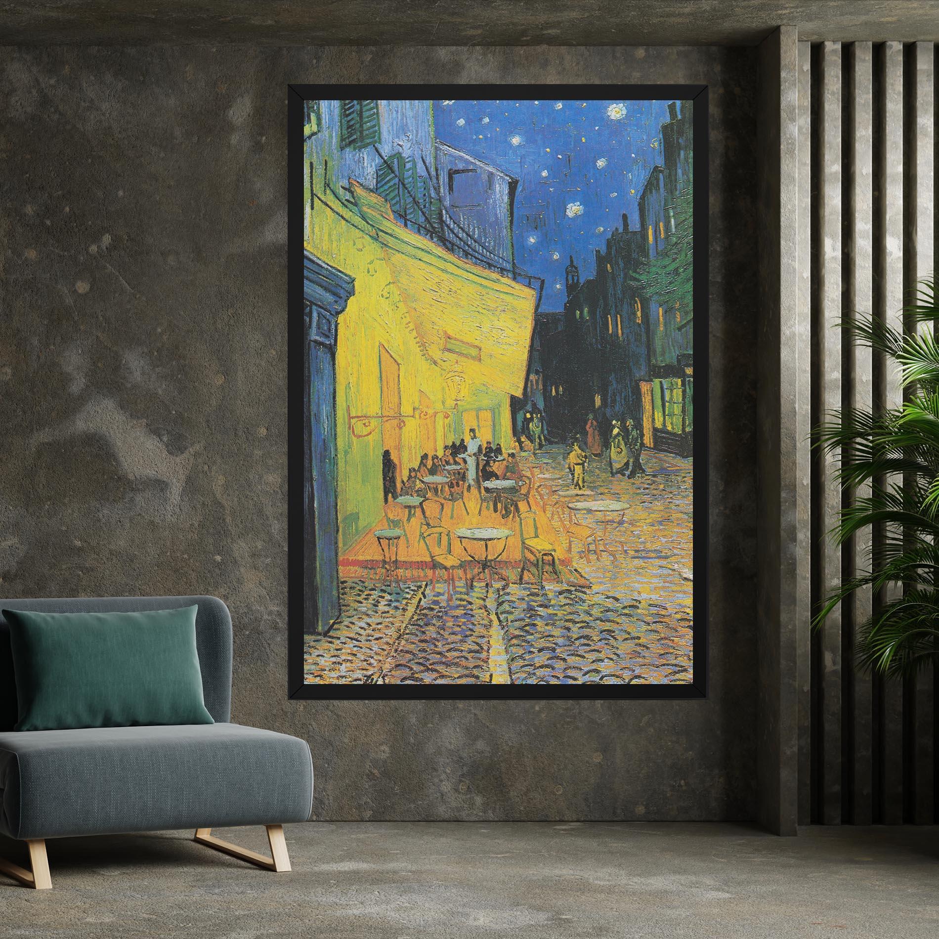 Vászonkép Cafe Terrace At Night mockup 7