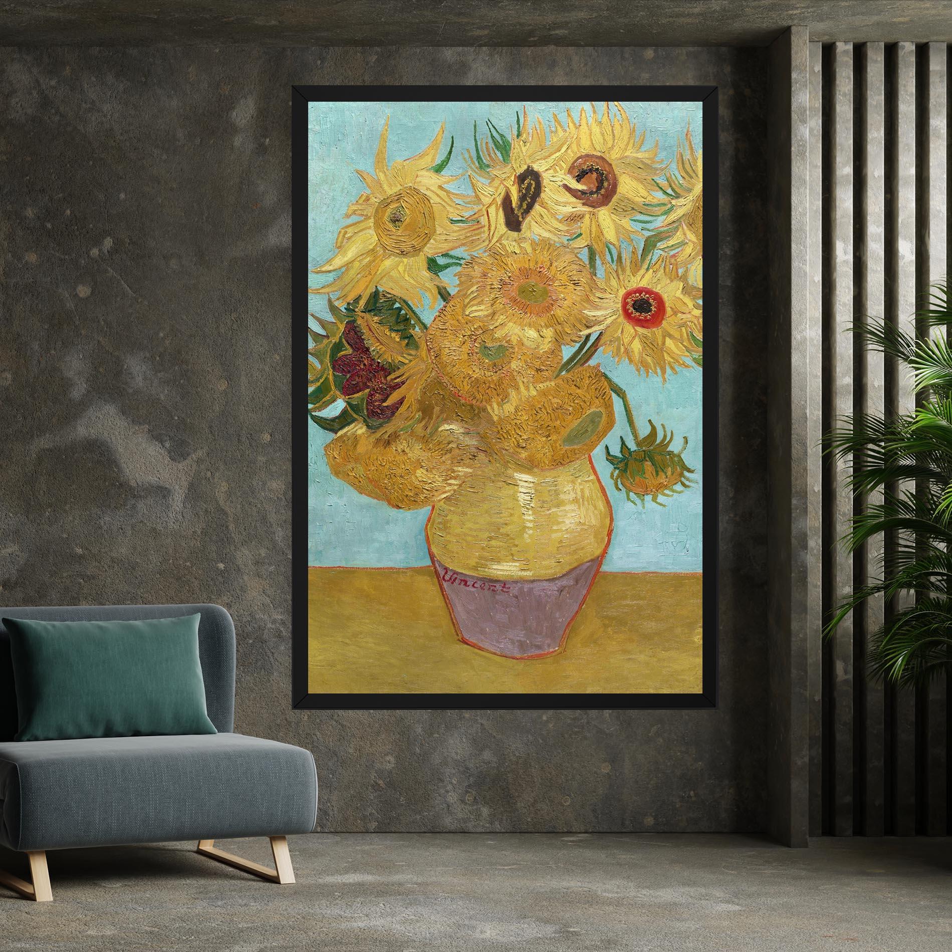 Vászonkép Twelve Sunflowers mockup 7