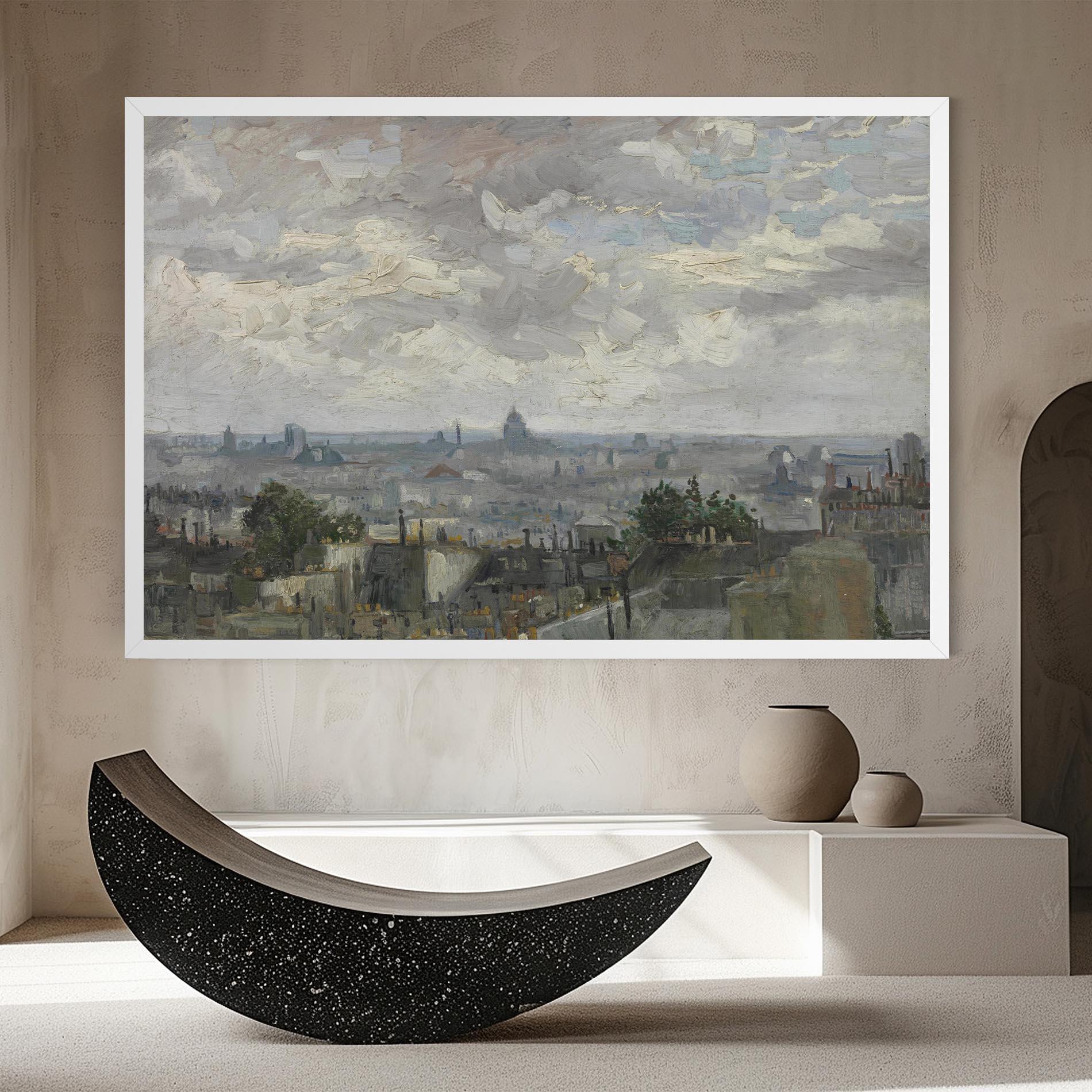 Vászonkép Gezicht Op Paris mockup 8